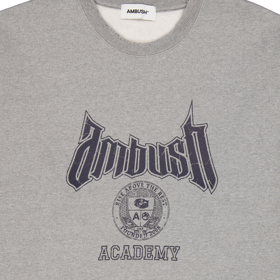 Ambush Grey Academy Crewneck Sweatshirt - 7