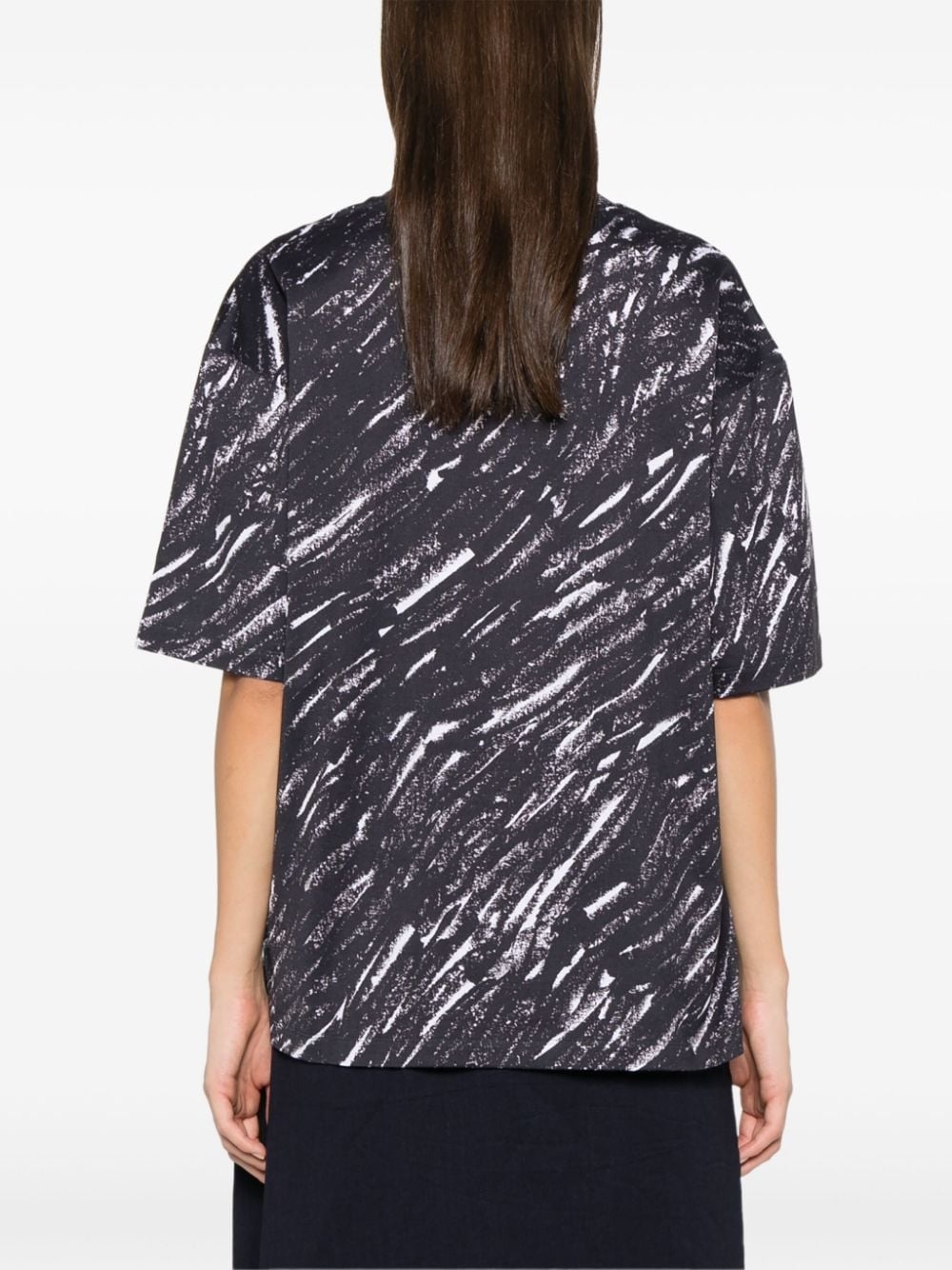 Scribble logo jersey T-shirt - 4