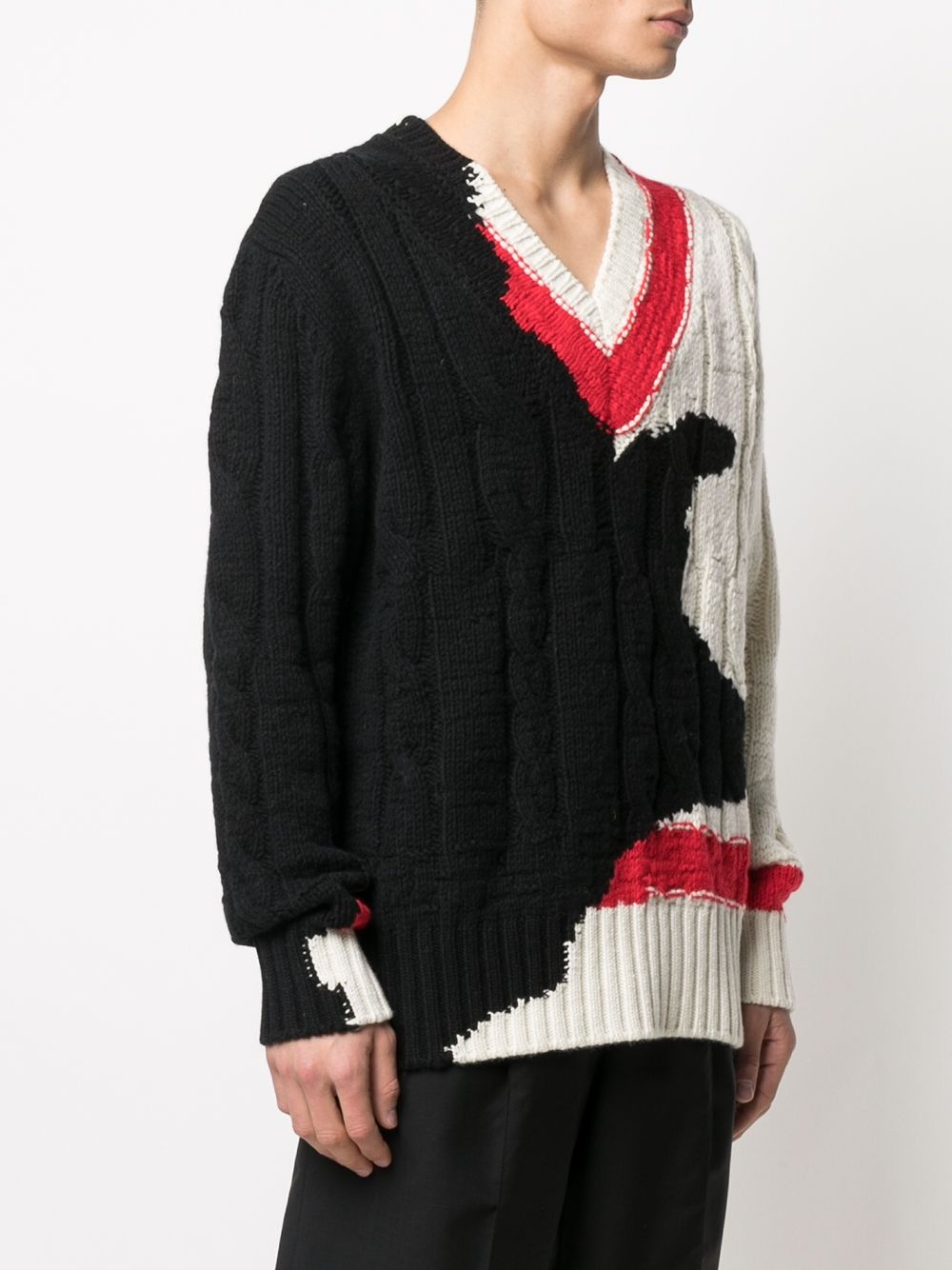 patterned intarsia-knit jumper - 3