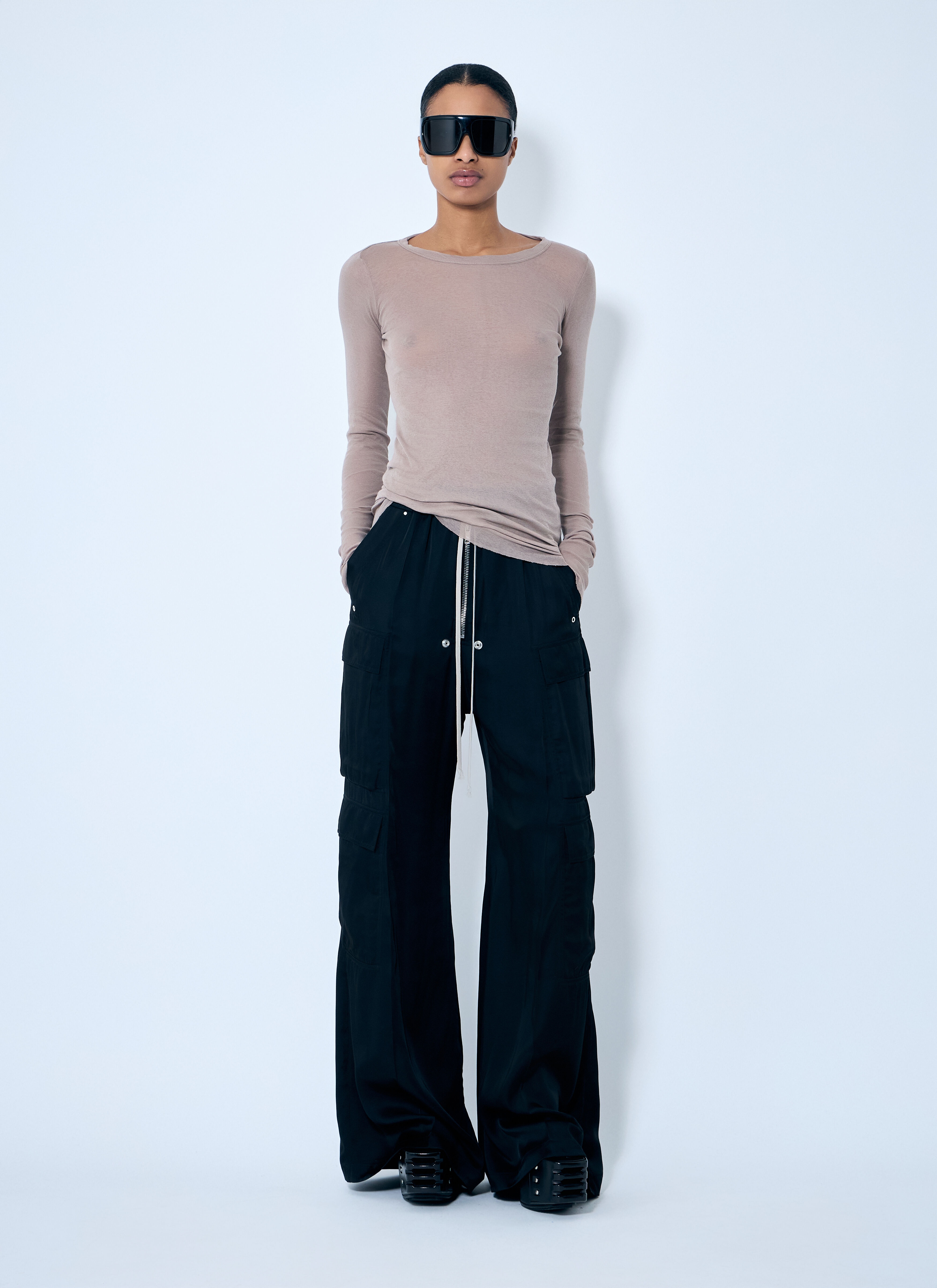 Satin Cargo Pants - 2