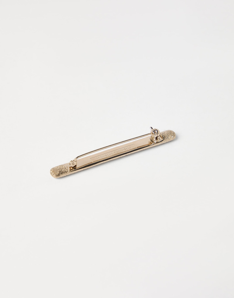 Brunello Cucinelli Sterling Silver shimmer brooch outlook