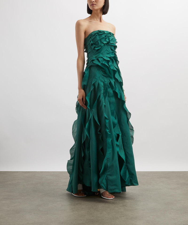 Aje. Allairie Forest Green Gown outlook