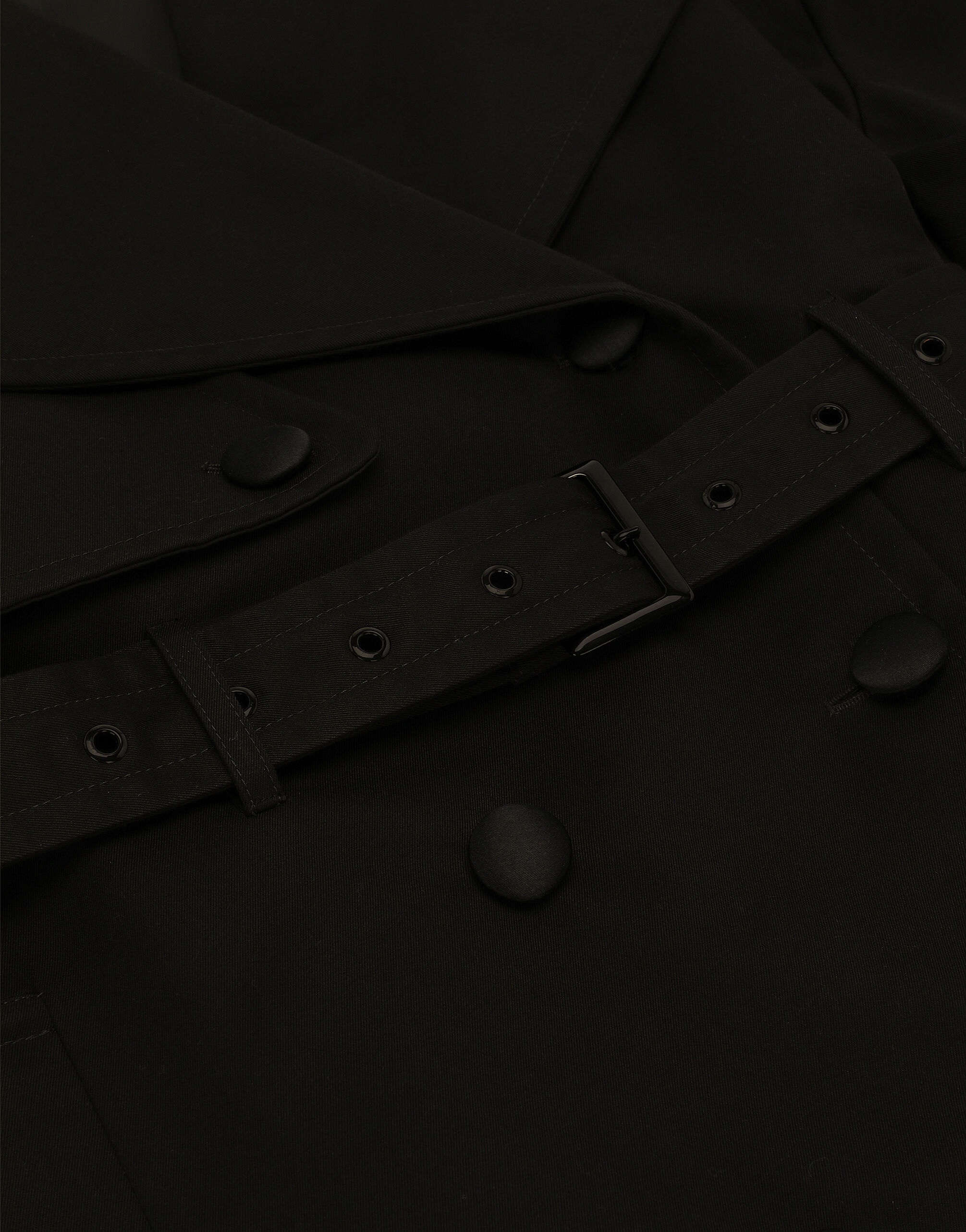 Double-breasted jacket with cotton belt - 10