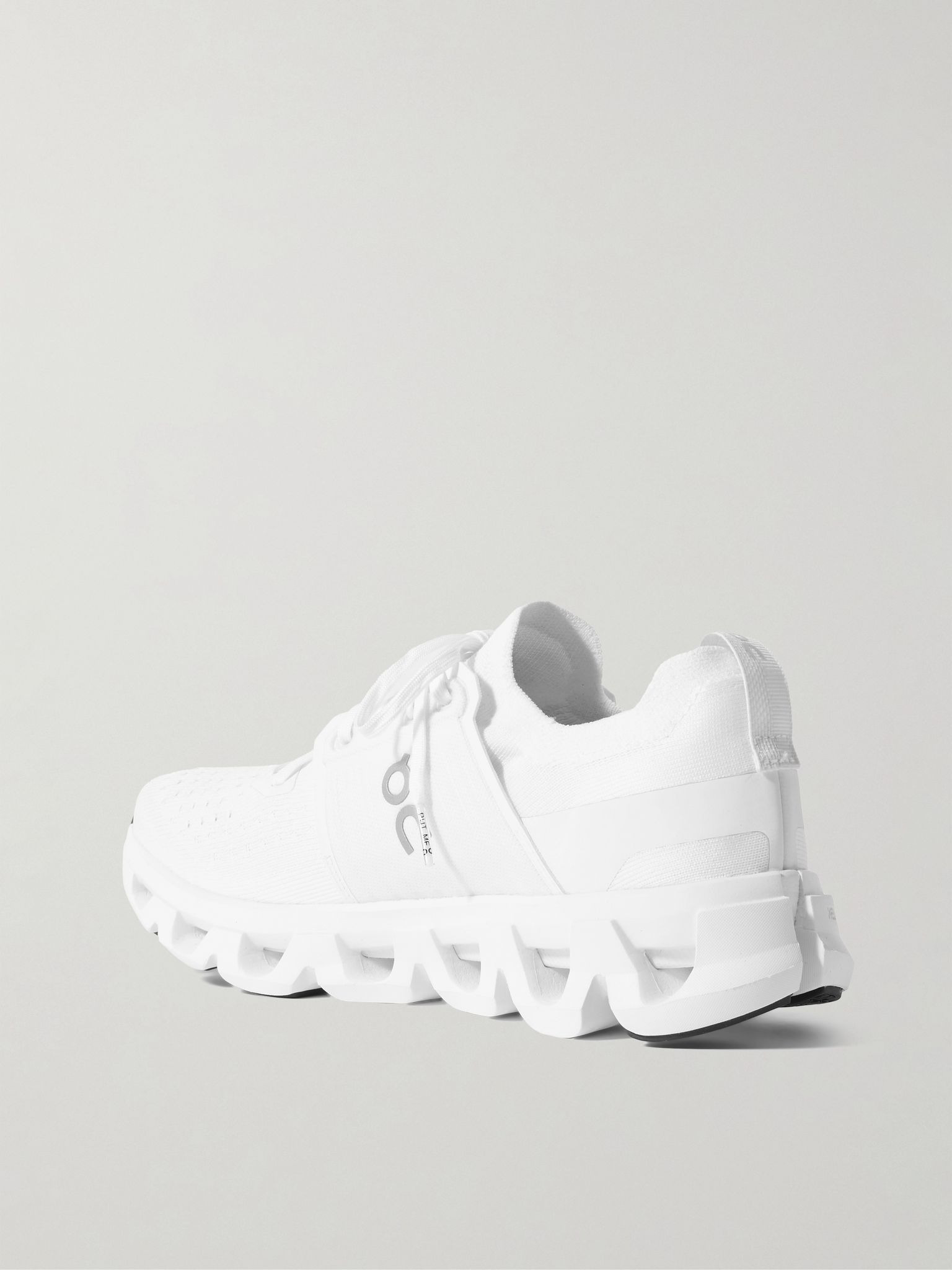 Cloudswift 4 Rubber-Trimmed Stretch-Knit Running Sneakers White - 4