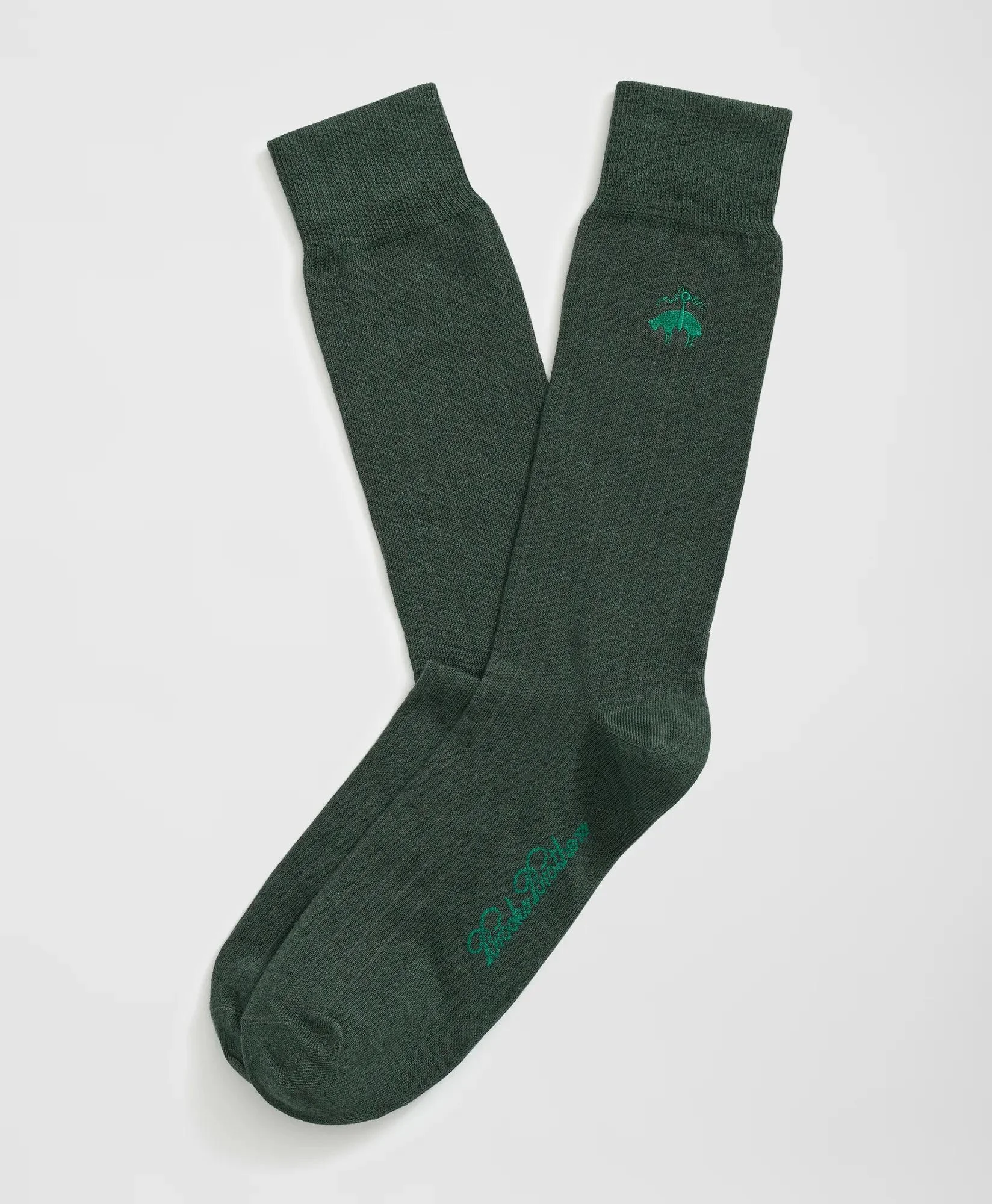 Cotton Blend Ribbed Socks - 1