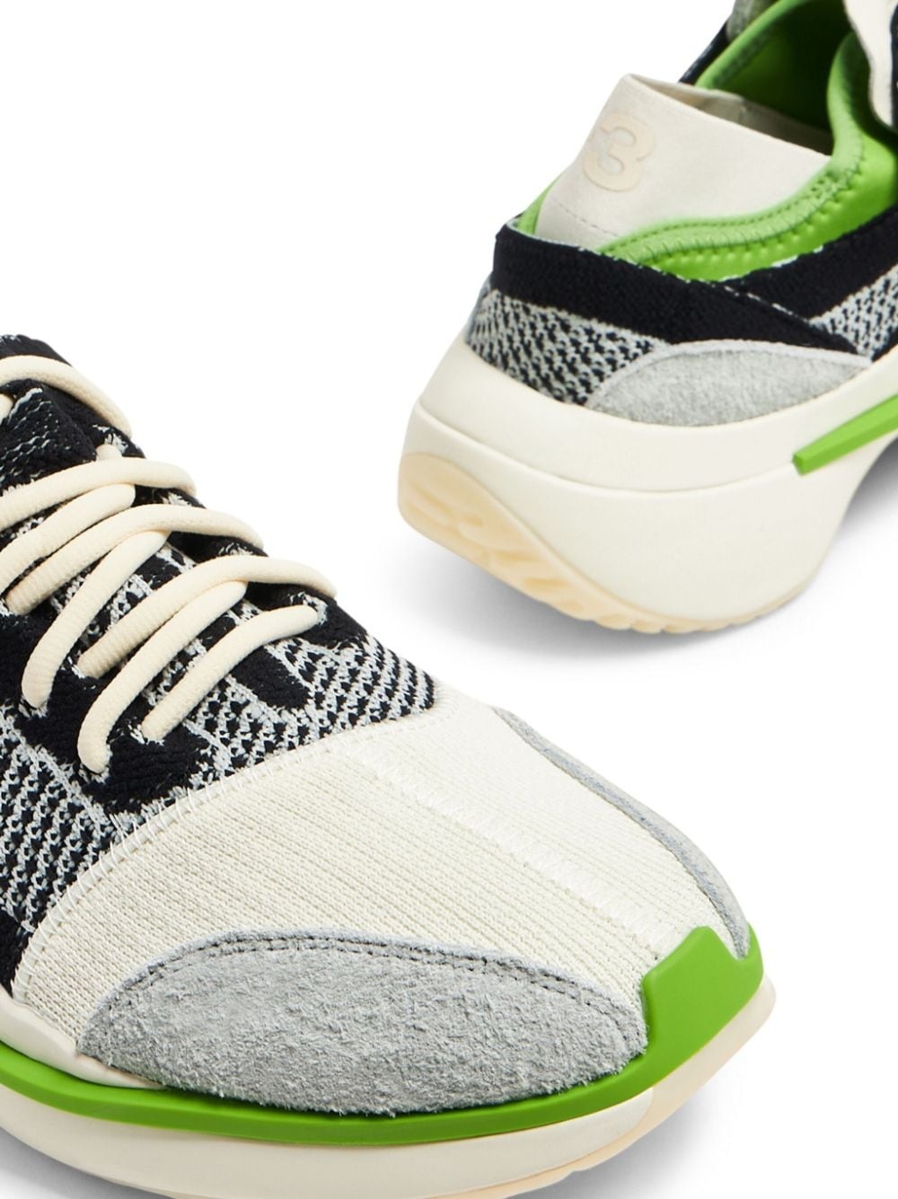 logo-print mesh-panelling sneakers - 5