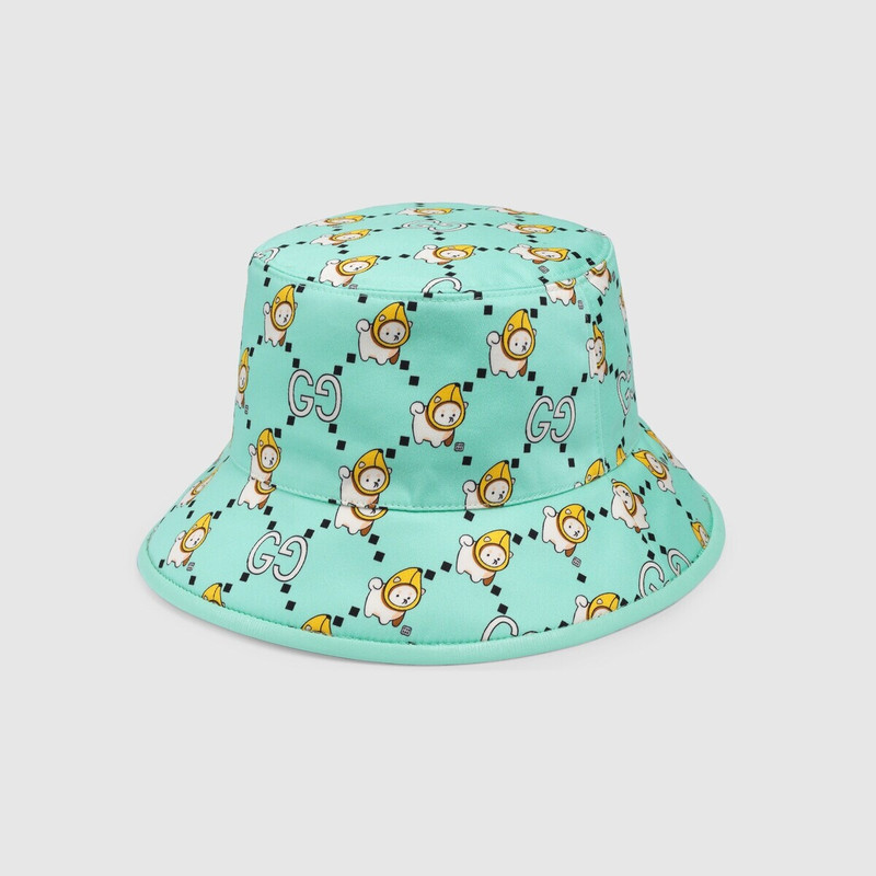 GG animal print cotton bucket hat 1
