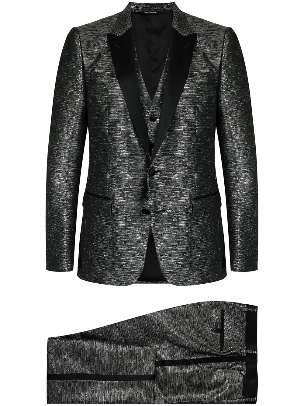 metallic-effect dinner suit - 1