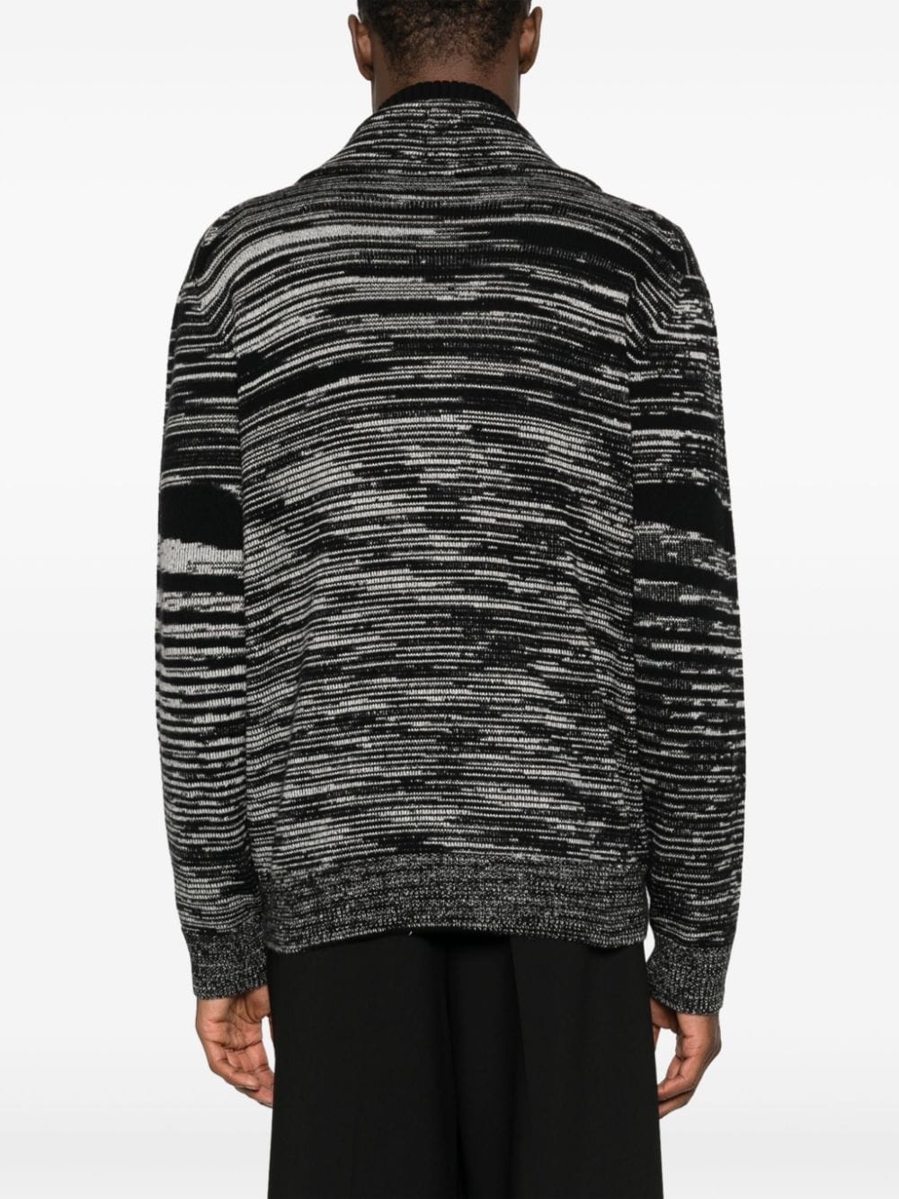 striped cashmere cardigan - 4