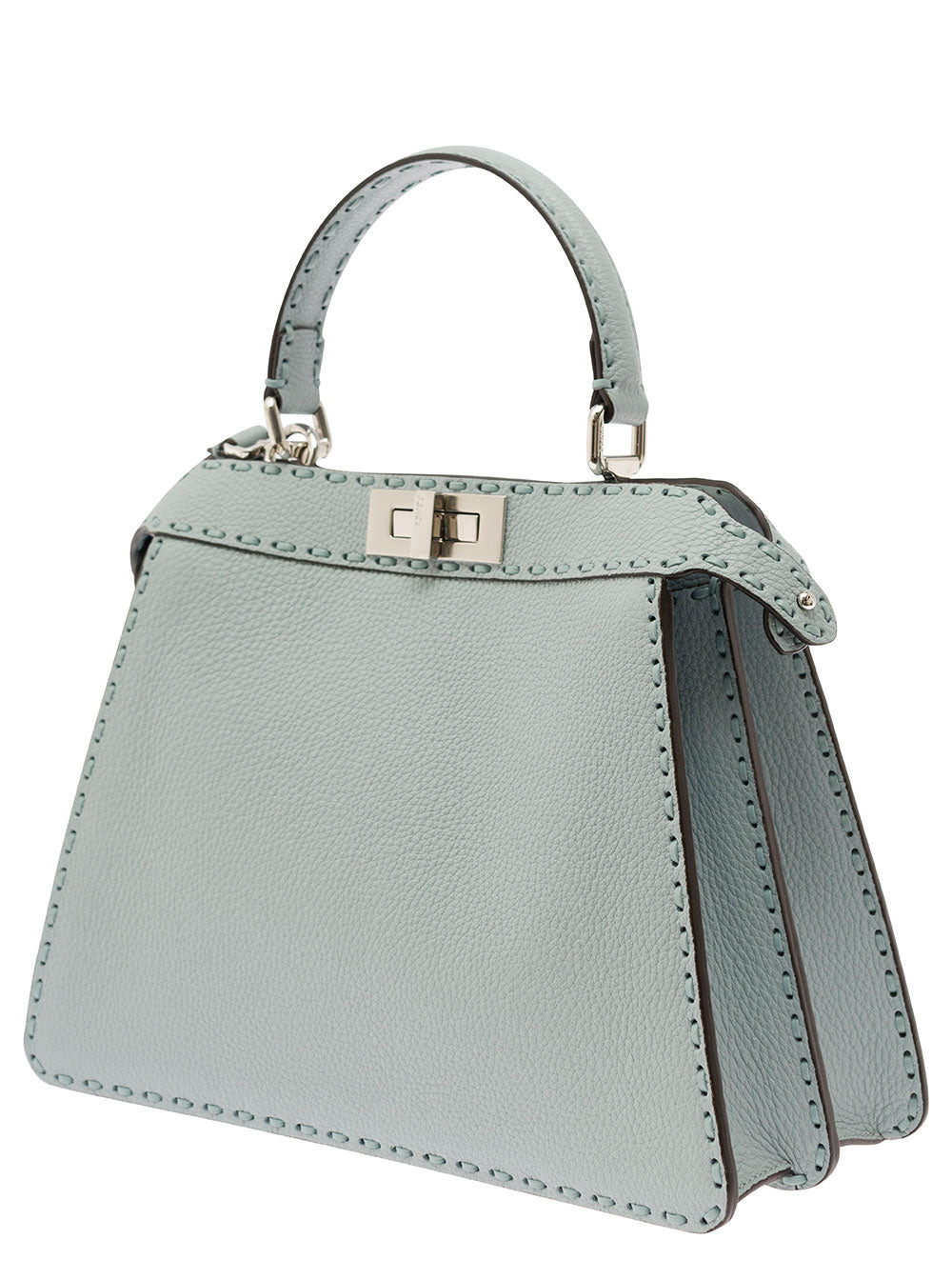 Fendi Women 'Peekaboo Iseeu Medium' Grey Handbag With 646 Hand-Sewn Topstitches Woman - 2