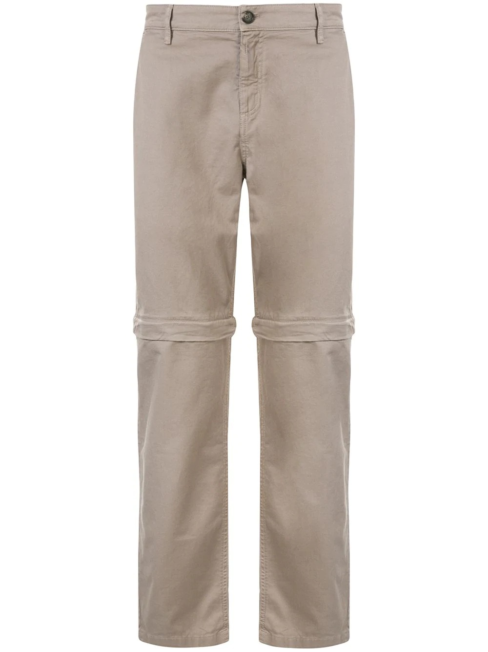 zip-off detail trousers - 1