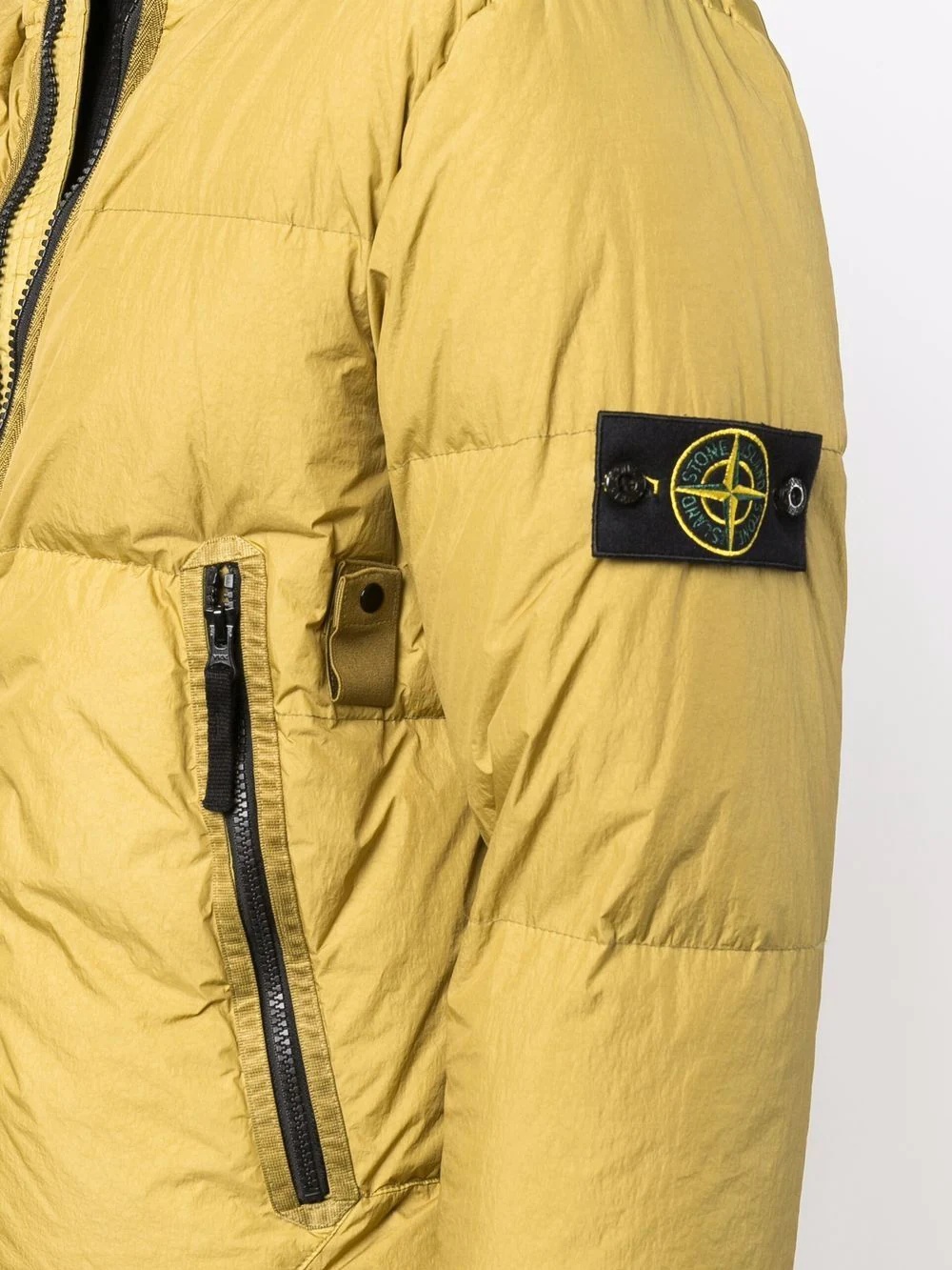 logo-patch puffer jacket - 5