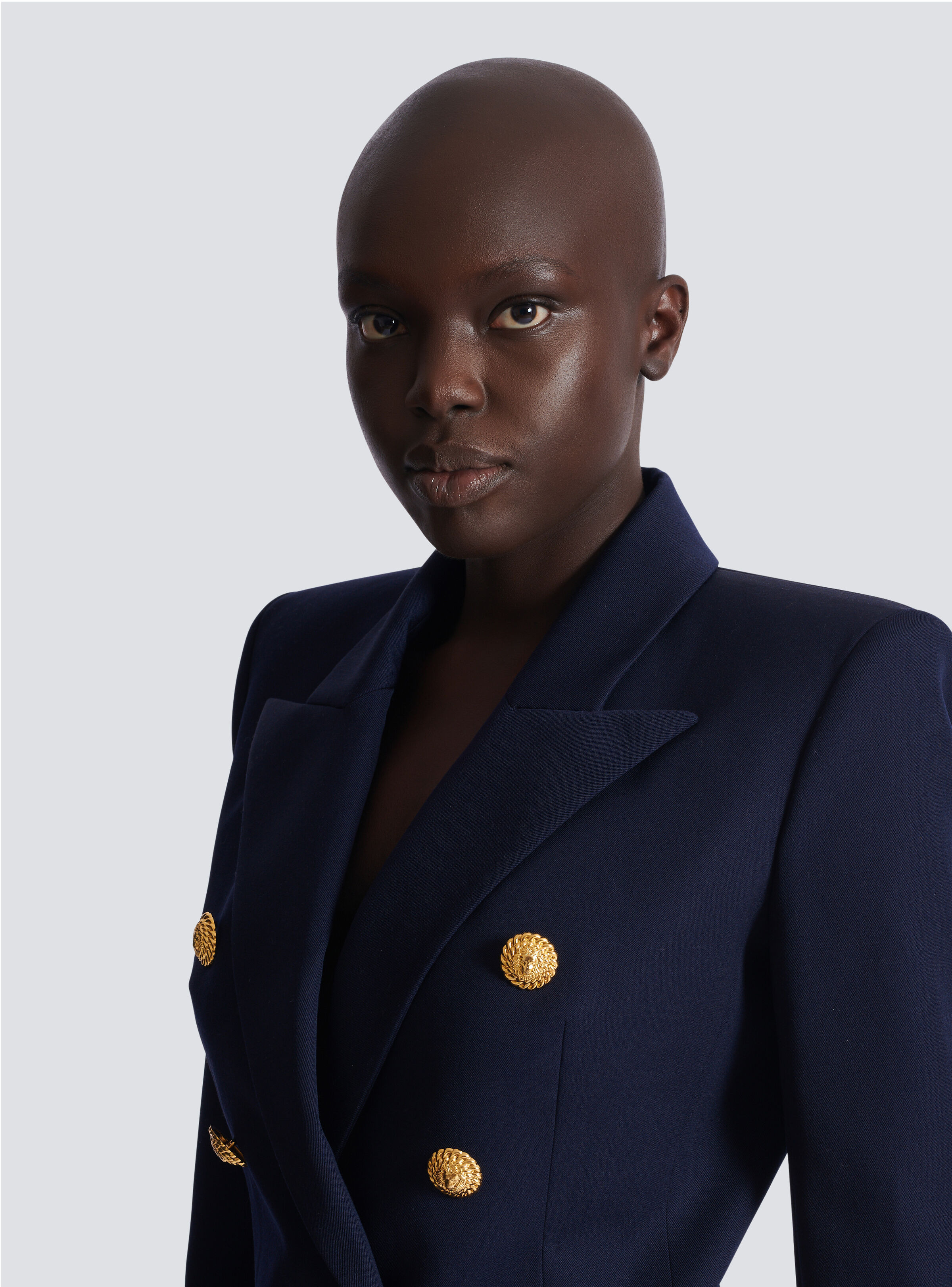 Fitted wool 6-button jacket - 8
