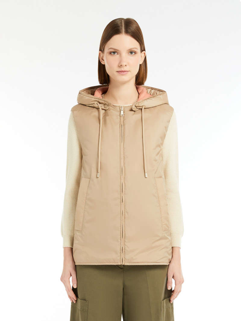 TECLA Reversible gilet in water-repellent fabric 3