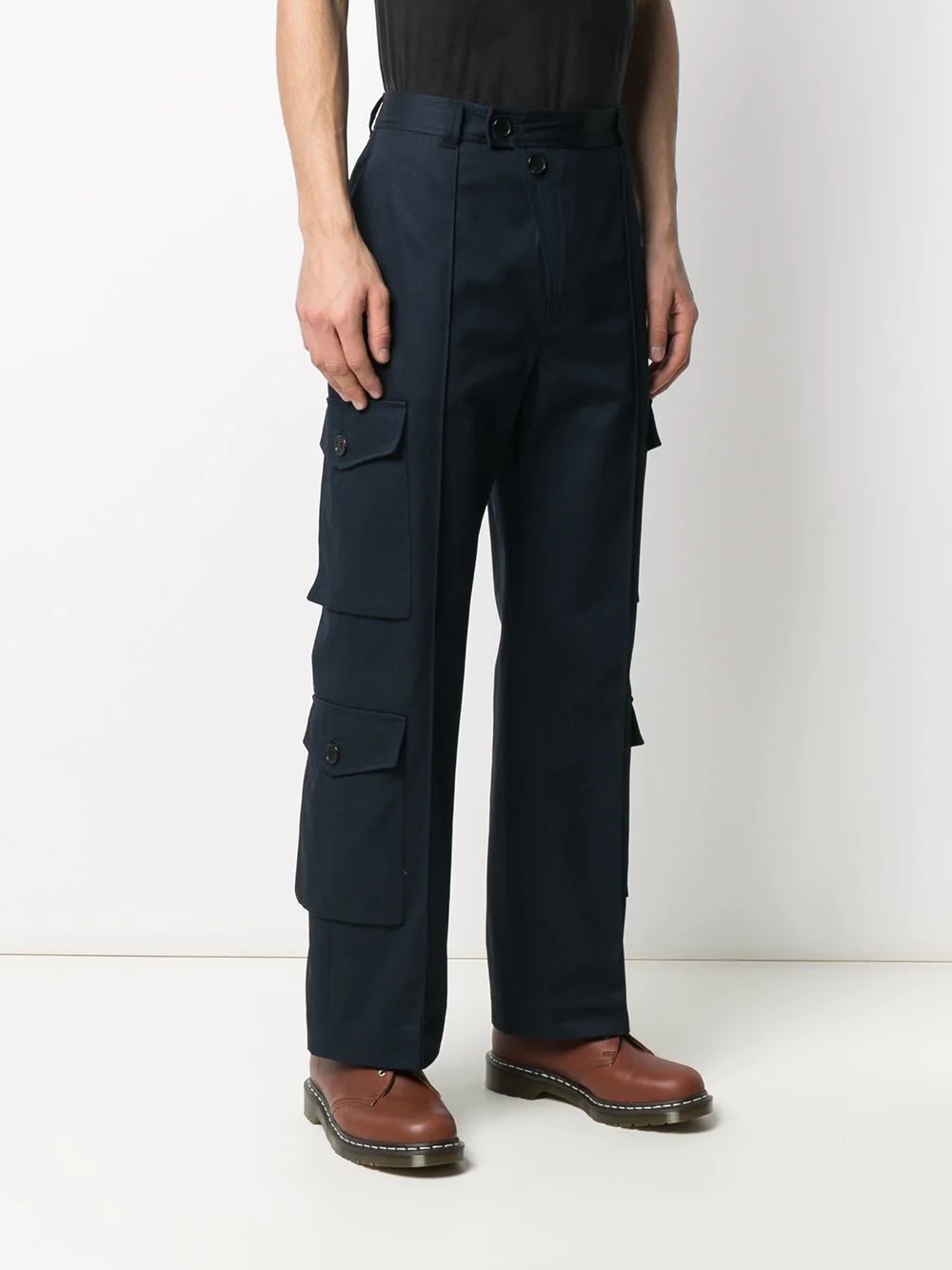 multiple-pocket detail trousers - 3