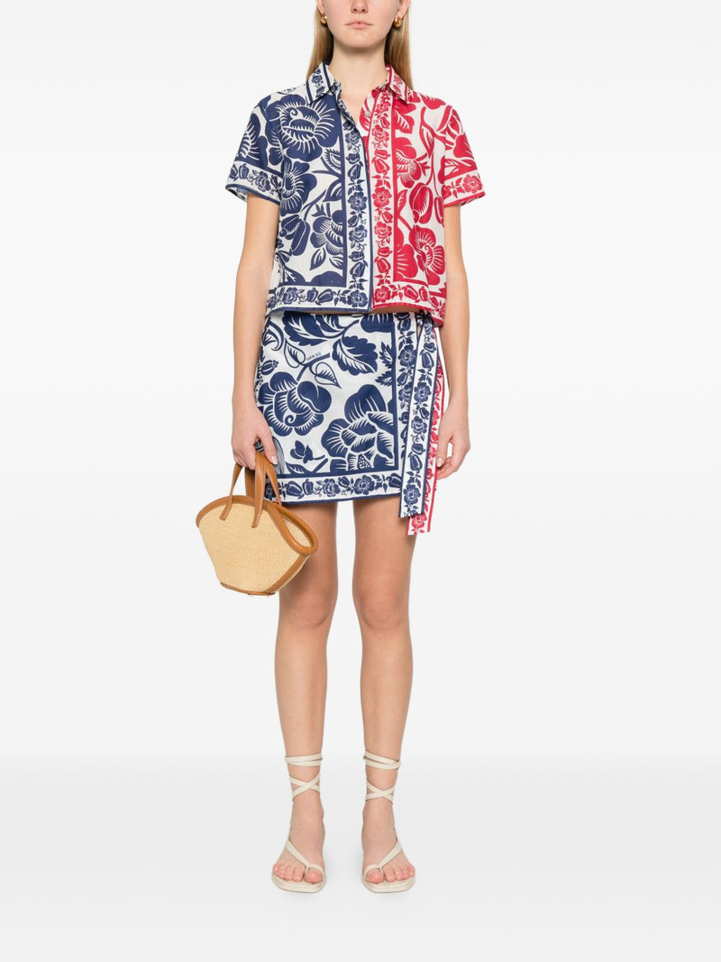 FARM RIO floral-print short-sleeve shirt outlook