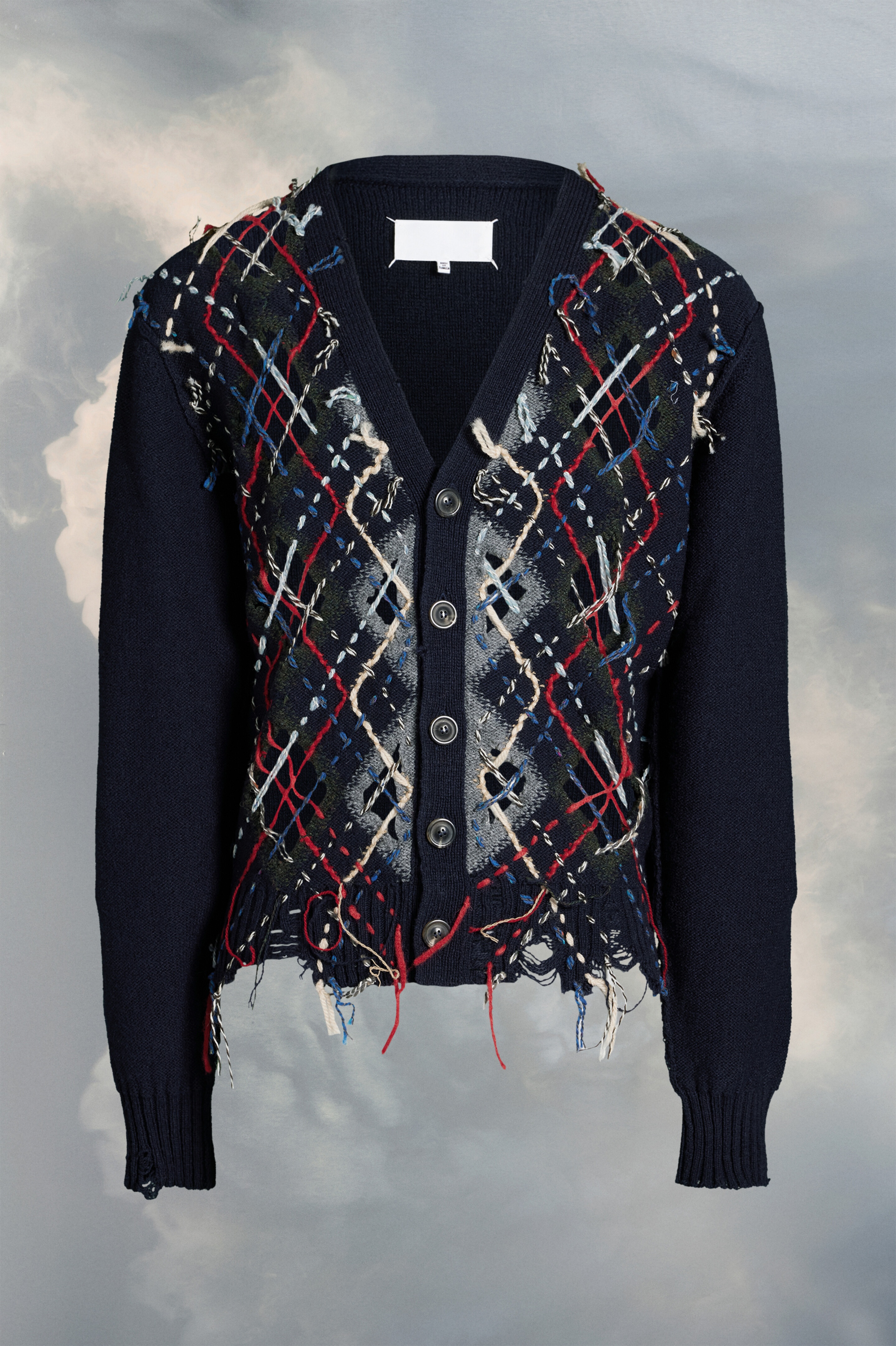 Cut-out knit cardigan - 1