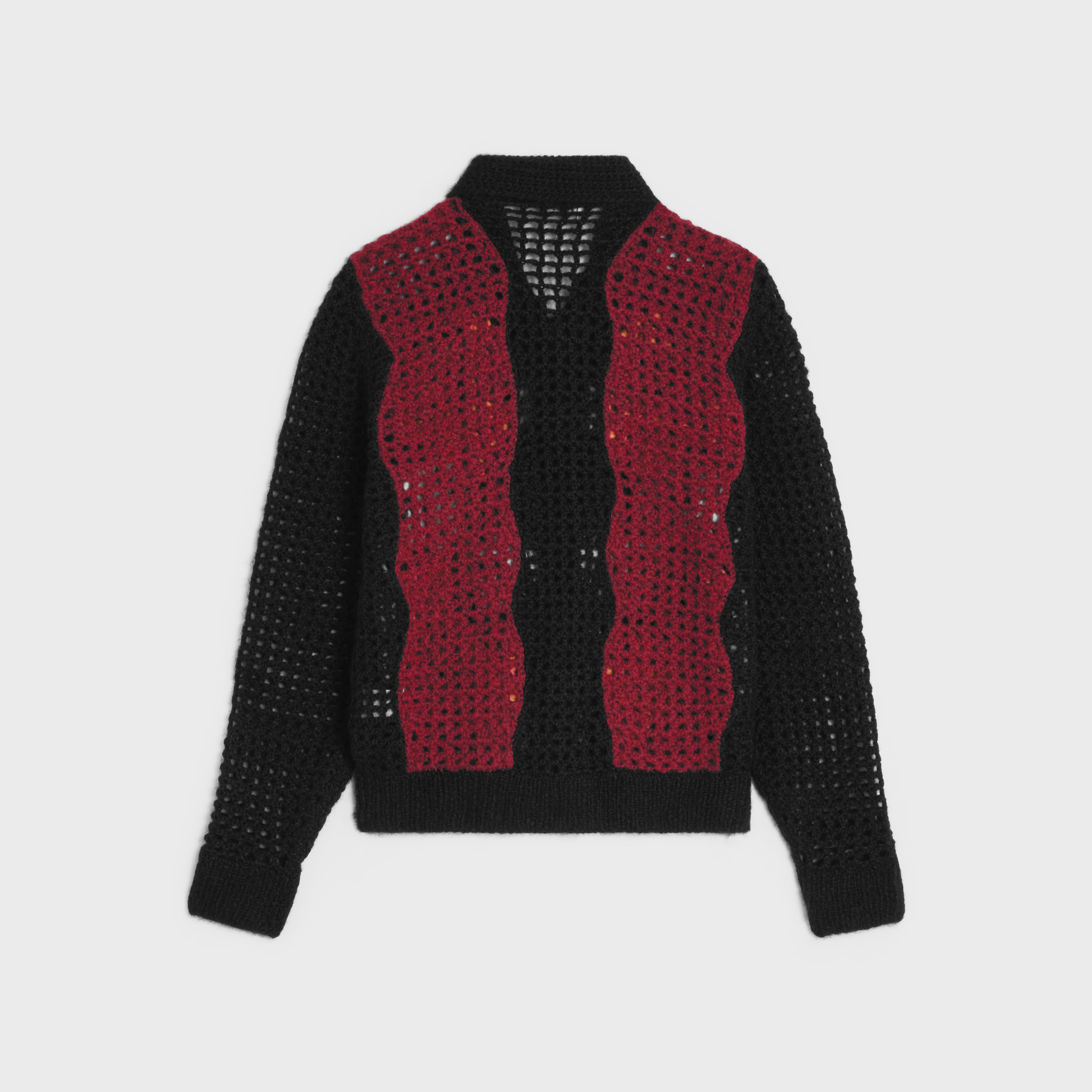 crocheted floral cardigan - 2