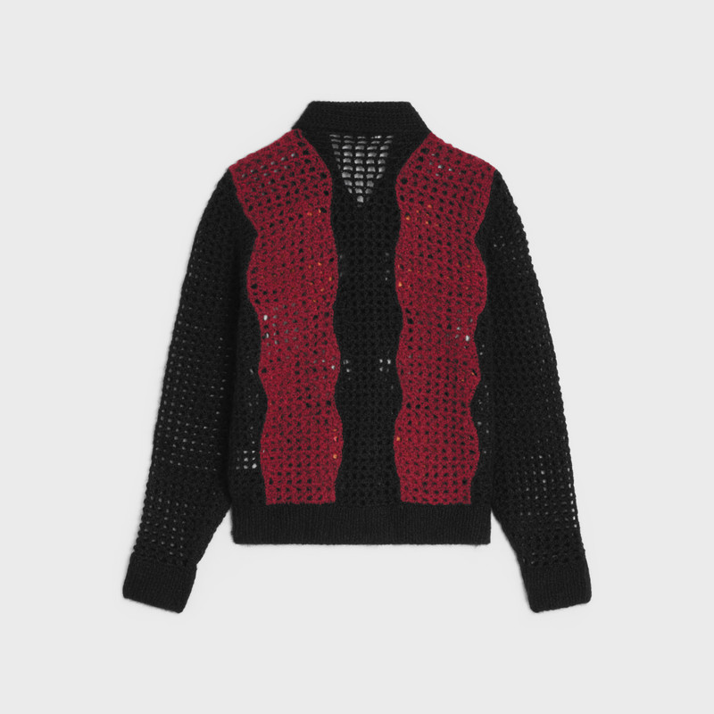 CELINE crocheted floral cardigan outlook