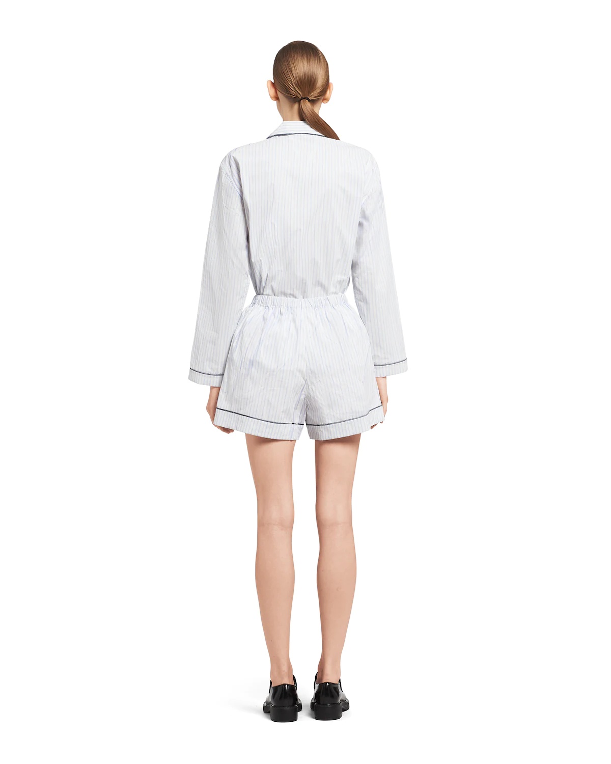 Printed twill shorts - 4