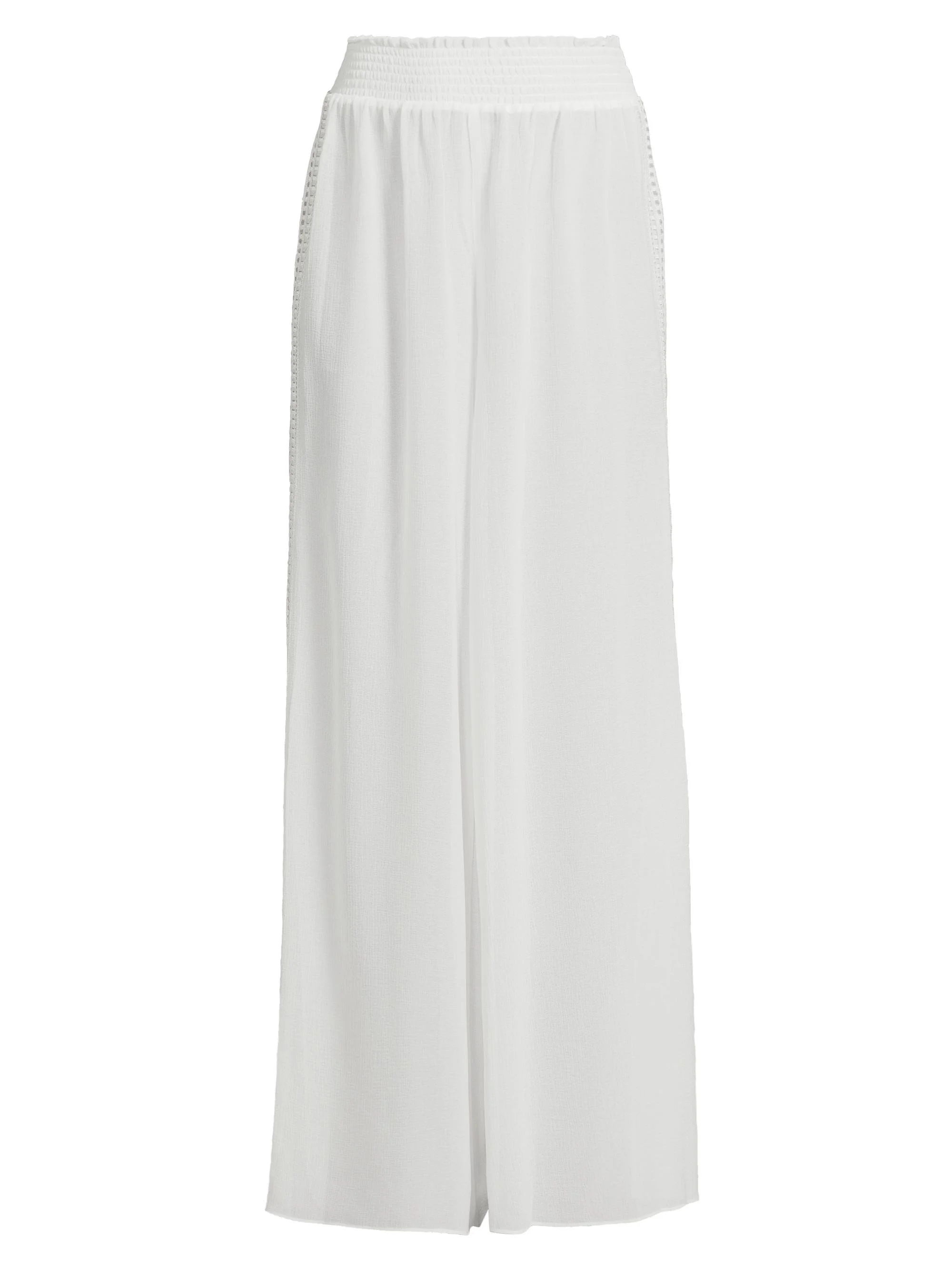 Women's Dario Lace-Side Pants - White - 1