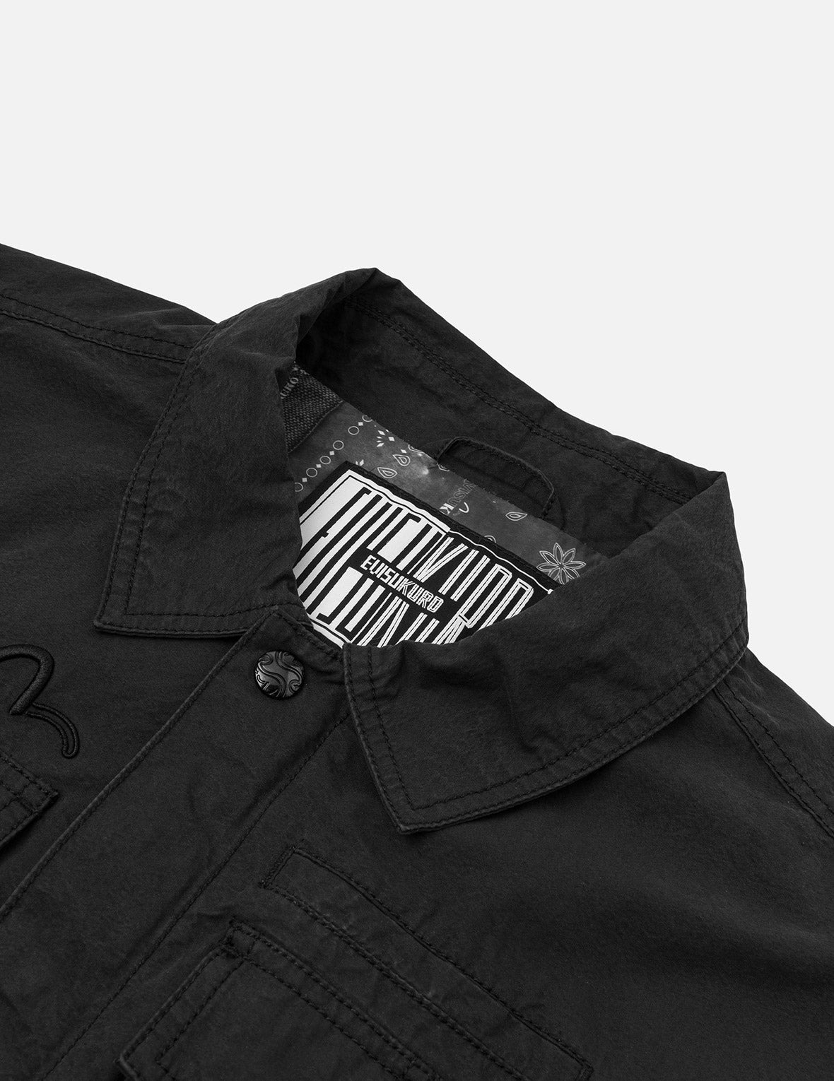 EVISUKURO Embroidery and Bio-washed Relax Fit Jacket - 14