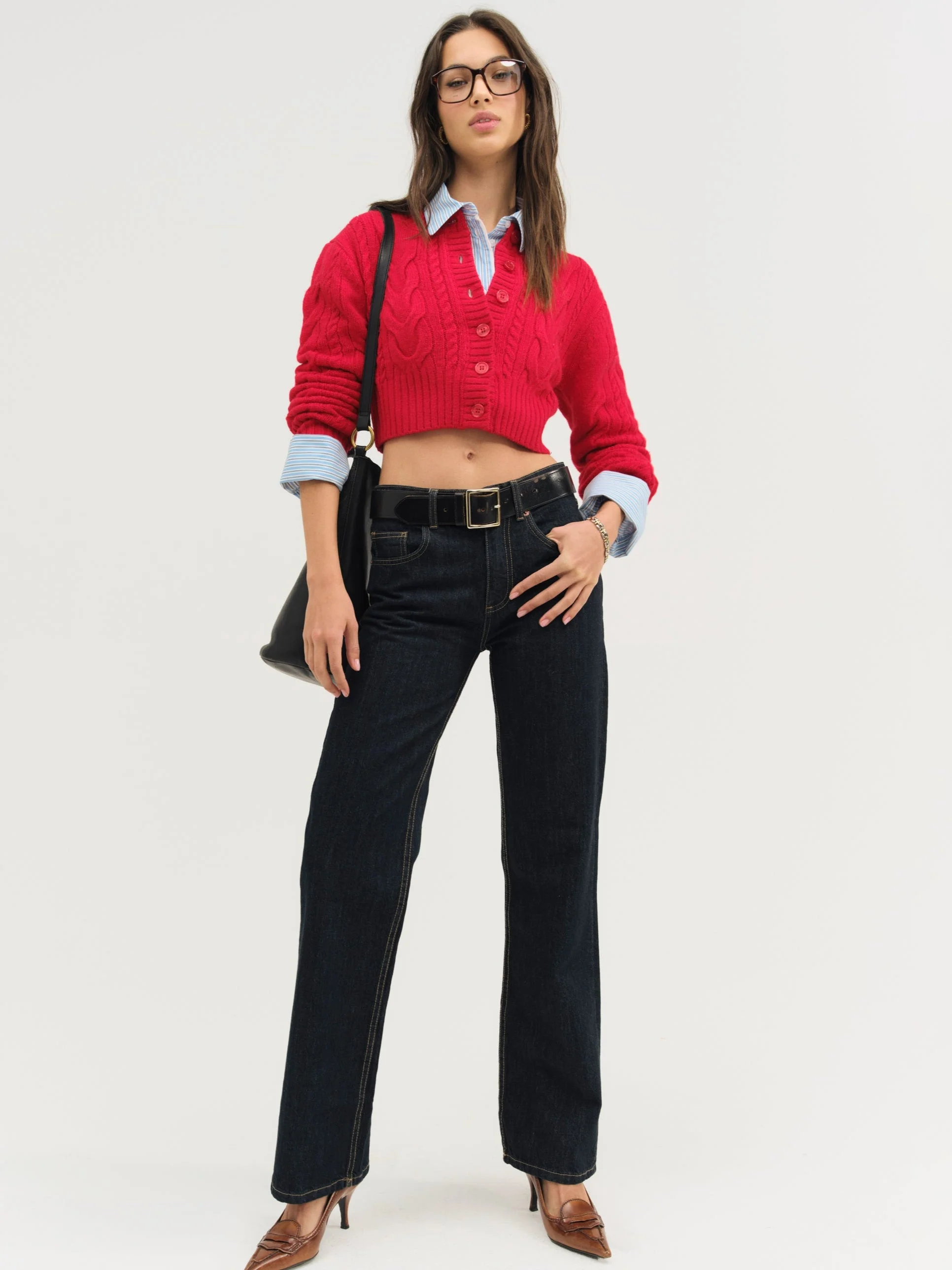 Camille Cable Knit Cardigan - 1