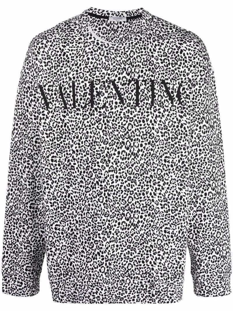 leopard print sweatshirt - 1