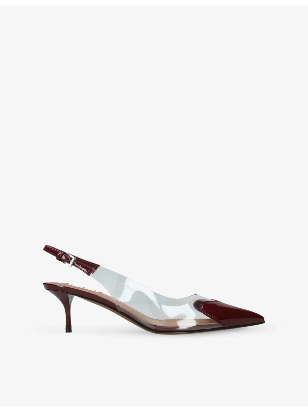Coeur 55 Patent-Leather Heeled Slingbacks - 1