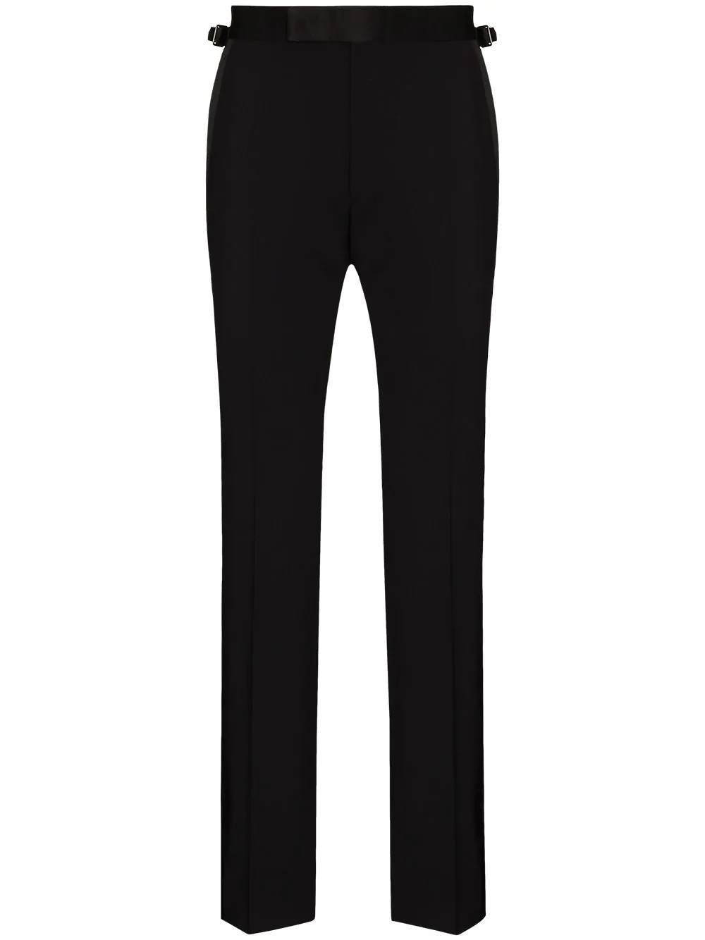 straight-leg tuxedo trousers - 1