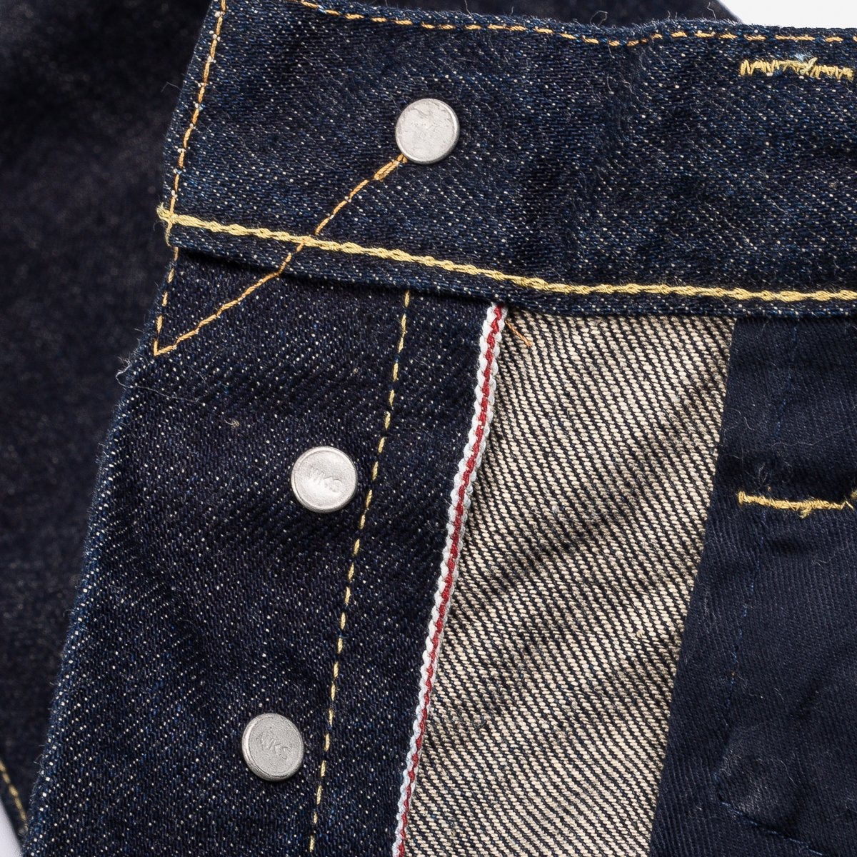 IH-666N 17oz Selvedge Denim Slim Straight Cut Jeans - Natural Indigo - 11