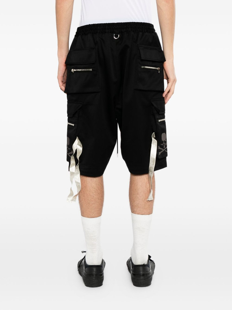 logo-embroidered cargo shorts 4