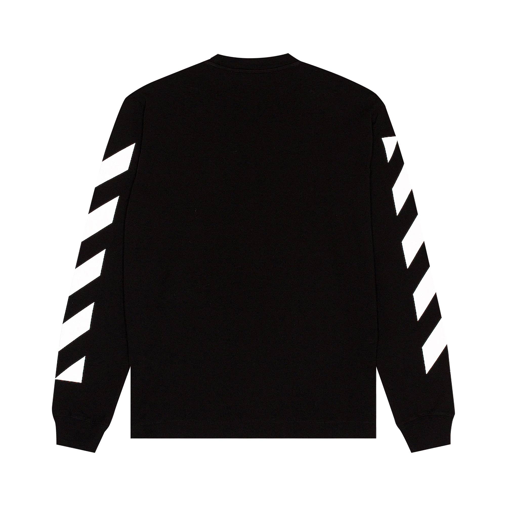 Off-White Diag Helvetica Skate Long-Sleeve Tee 'Black/White' - 2
