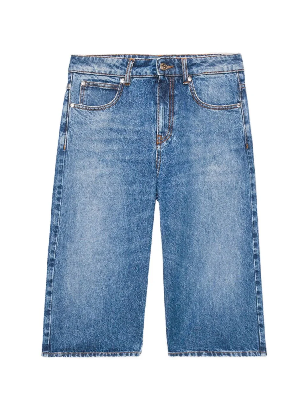pocket denim short - 1