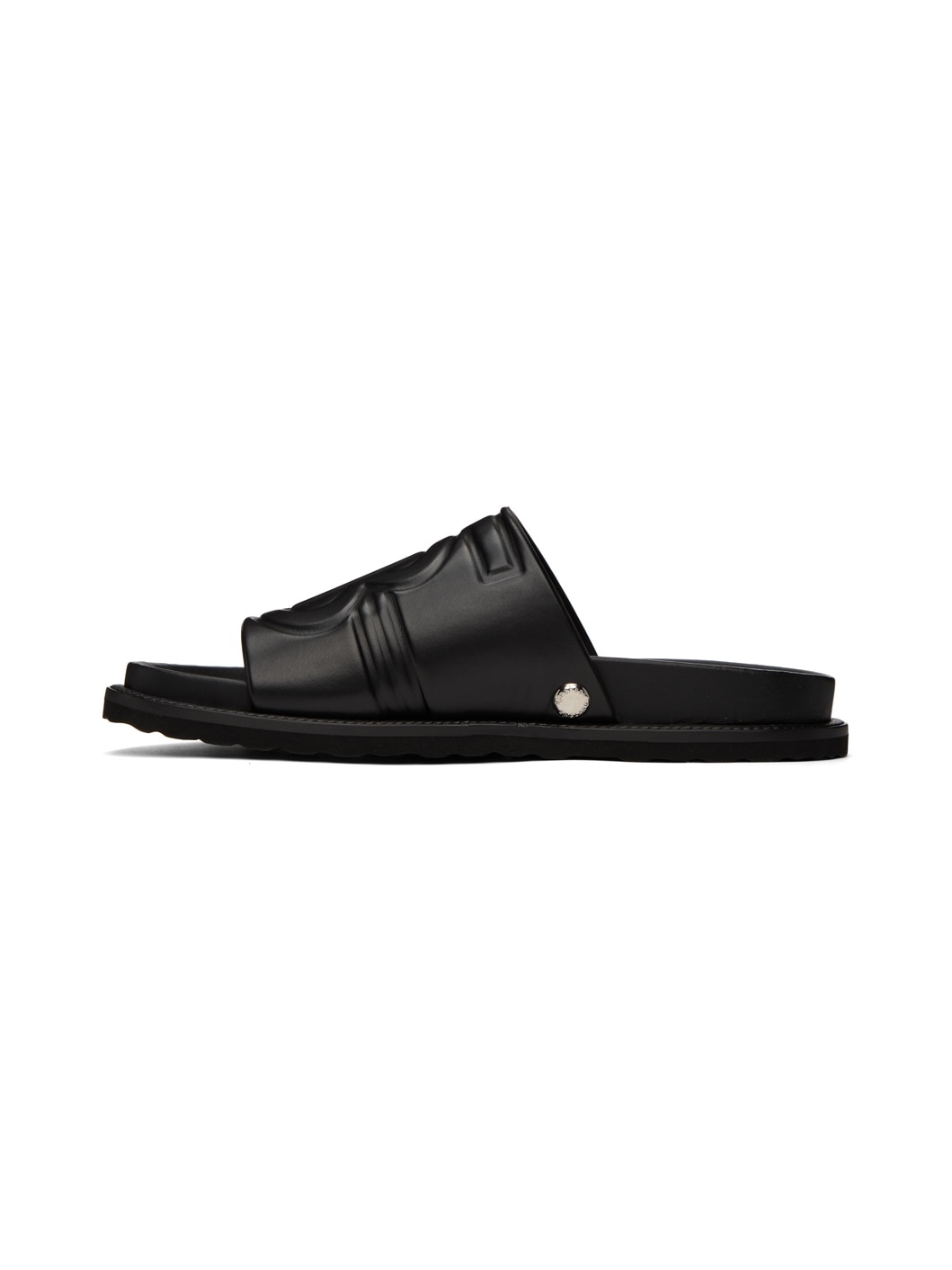 Black Motif Sandals - 3