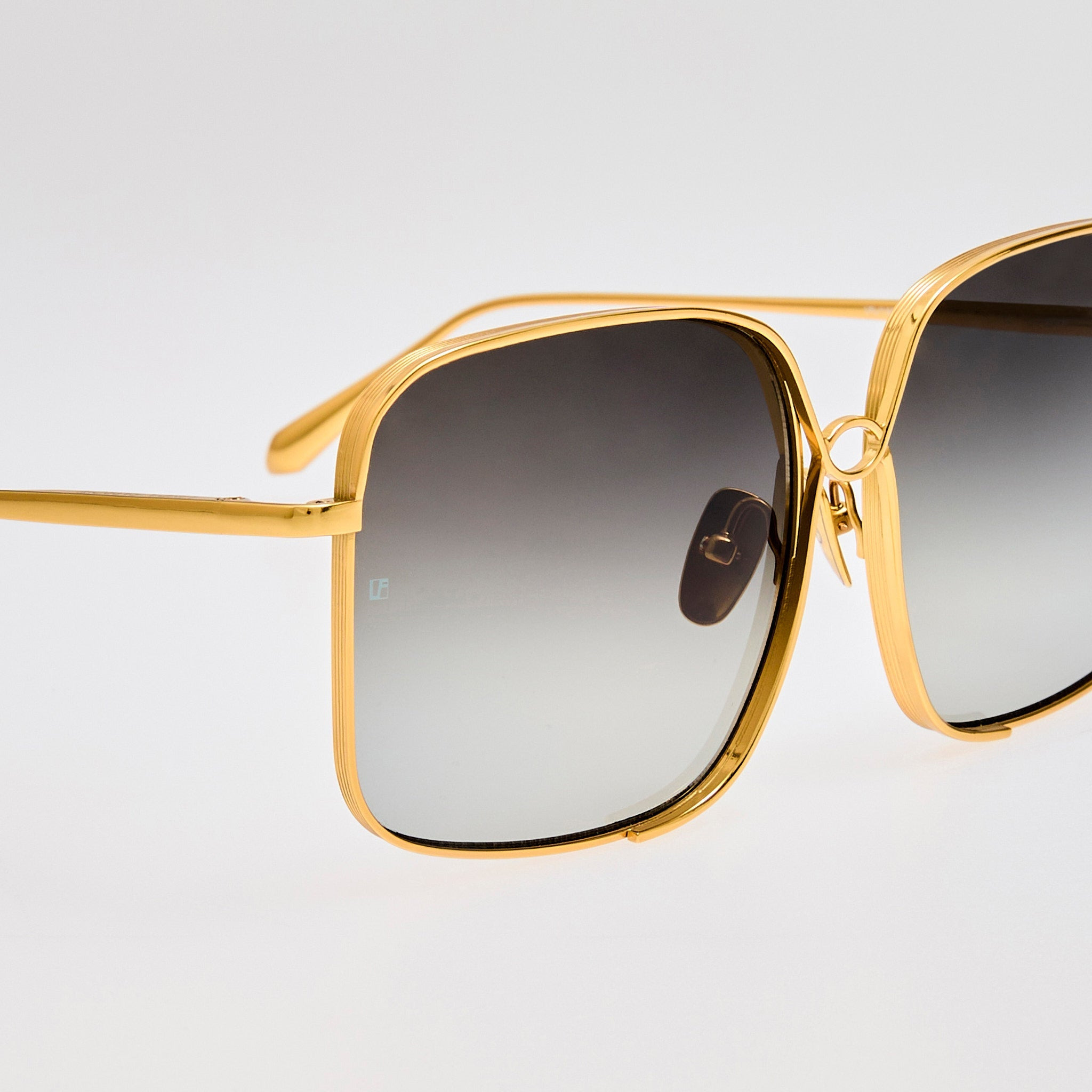 Genevieve Sunglasses in Grey and Gold - 4