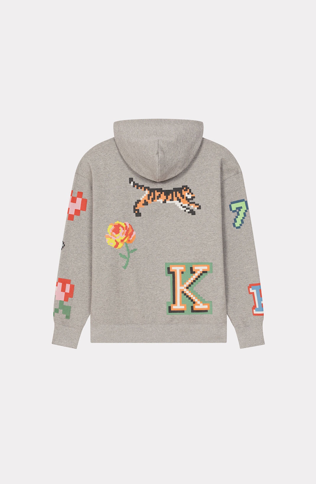 'KENZO Pixel' oversized hoodie sweatshirt - 2