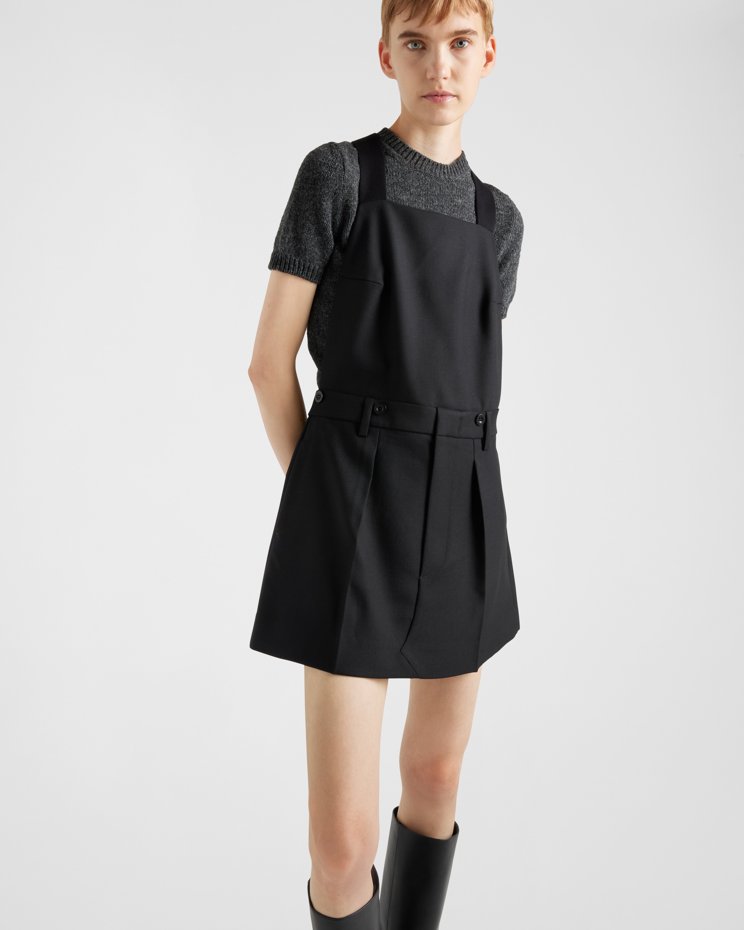 Gabardine mini-dress - 5