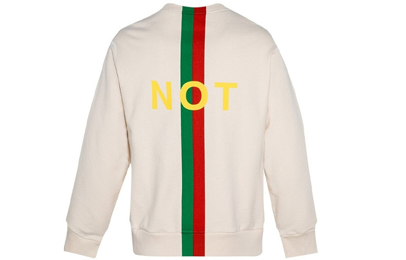 GUCCI Gucci Fake Not Printed Crew Sweater 'White' 635847-XJCXY-9230 outlook
