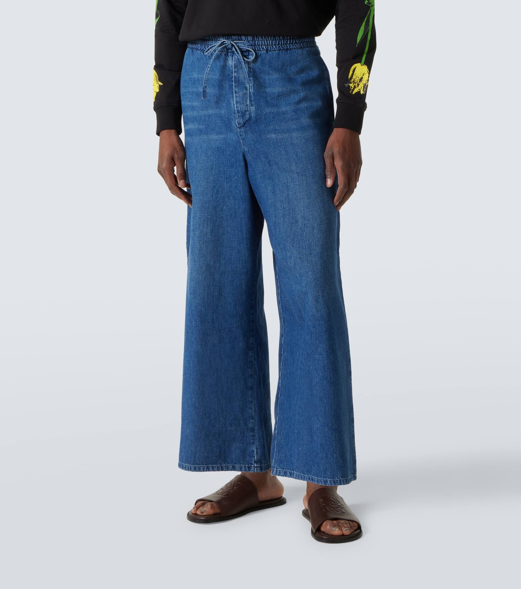 Paula's Ibiza cropped wide-leg jeans - 3