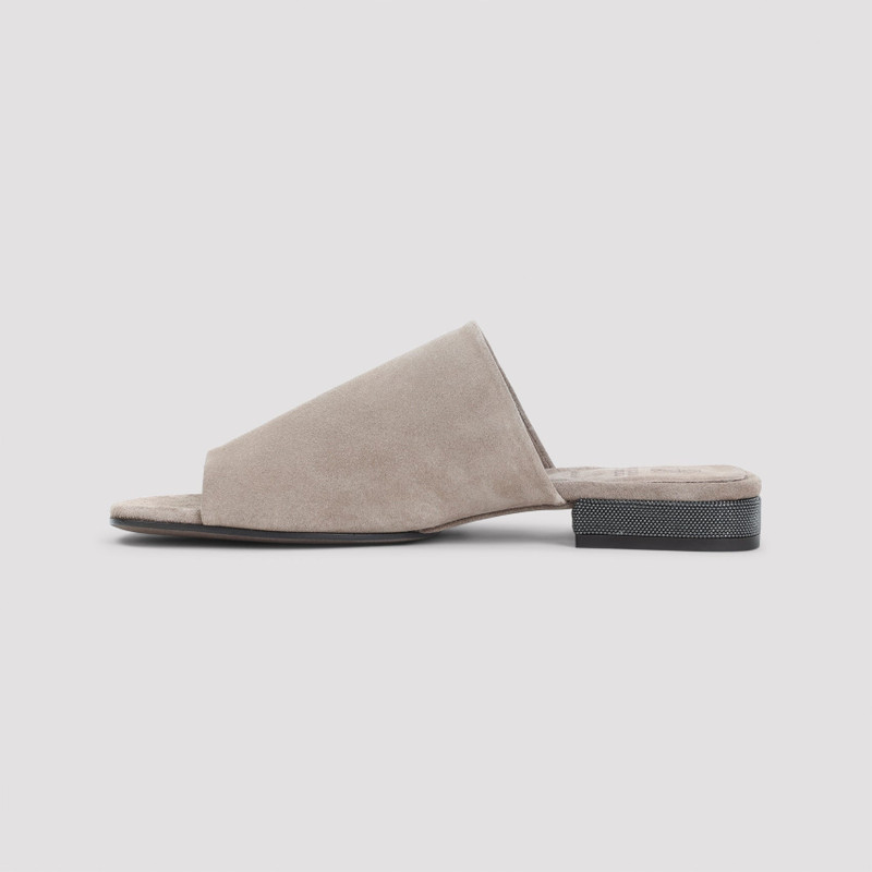 Brunello Cucinelli Brunello Cucinelli Suede Flat Sandals outlook
