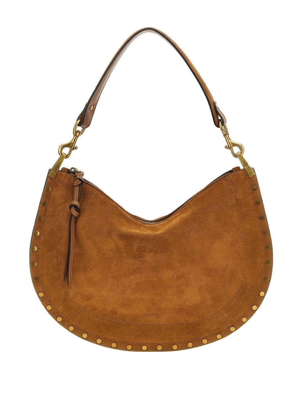 Oskan studded suede shoulder bag - 1