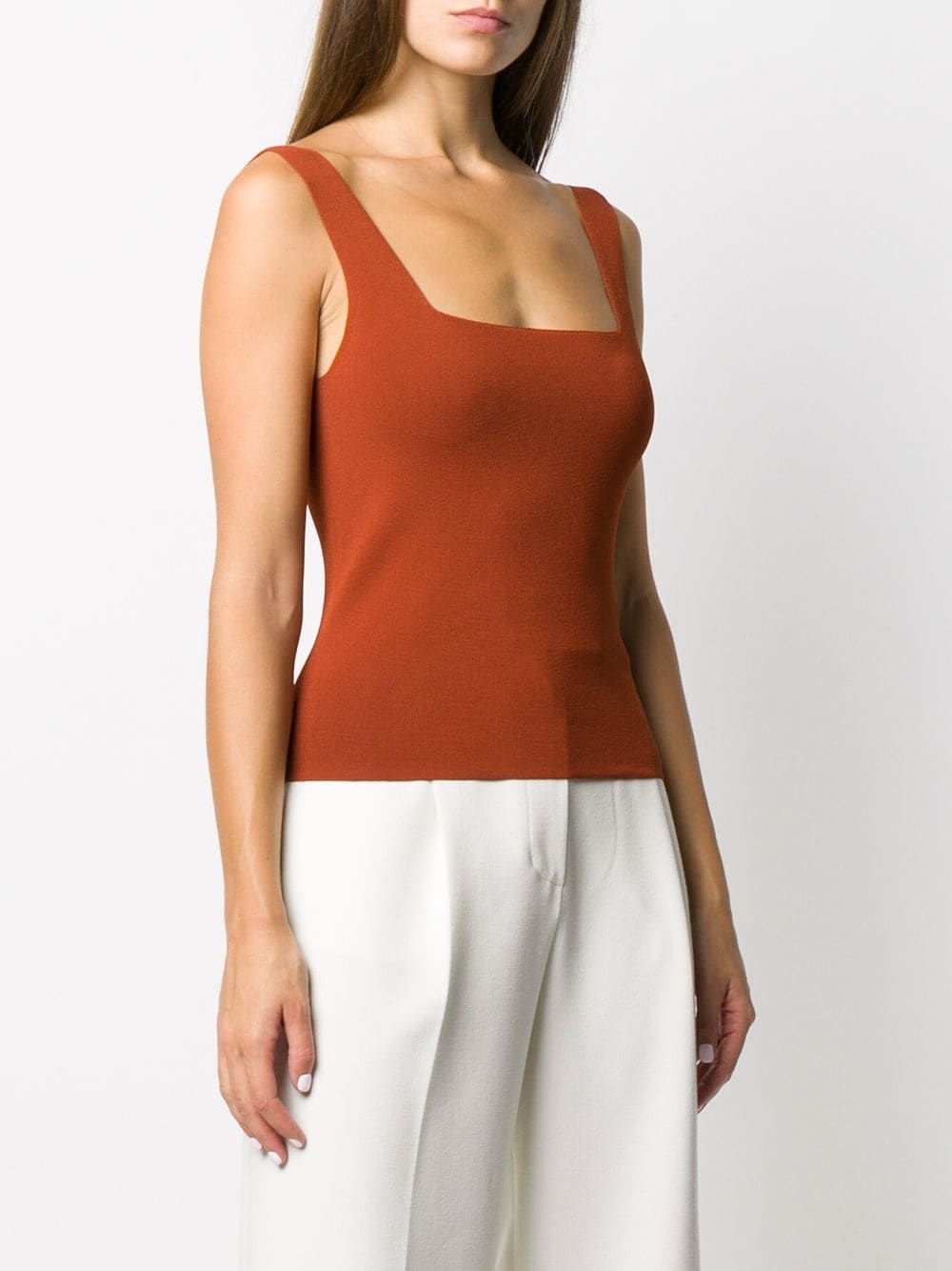 square-neck top - 3