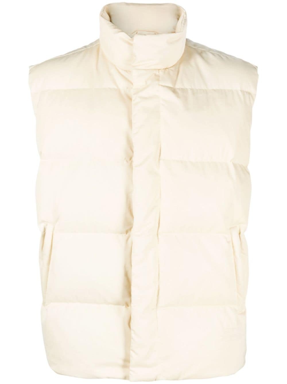 high-neck padded gilet - 1