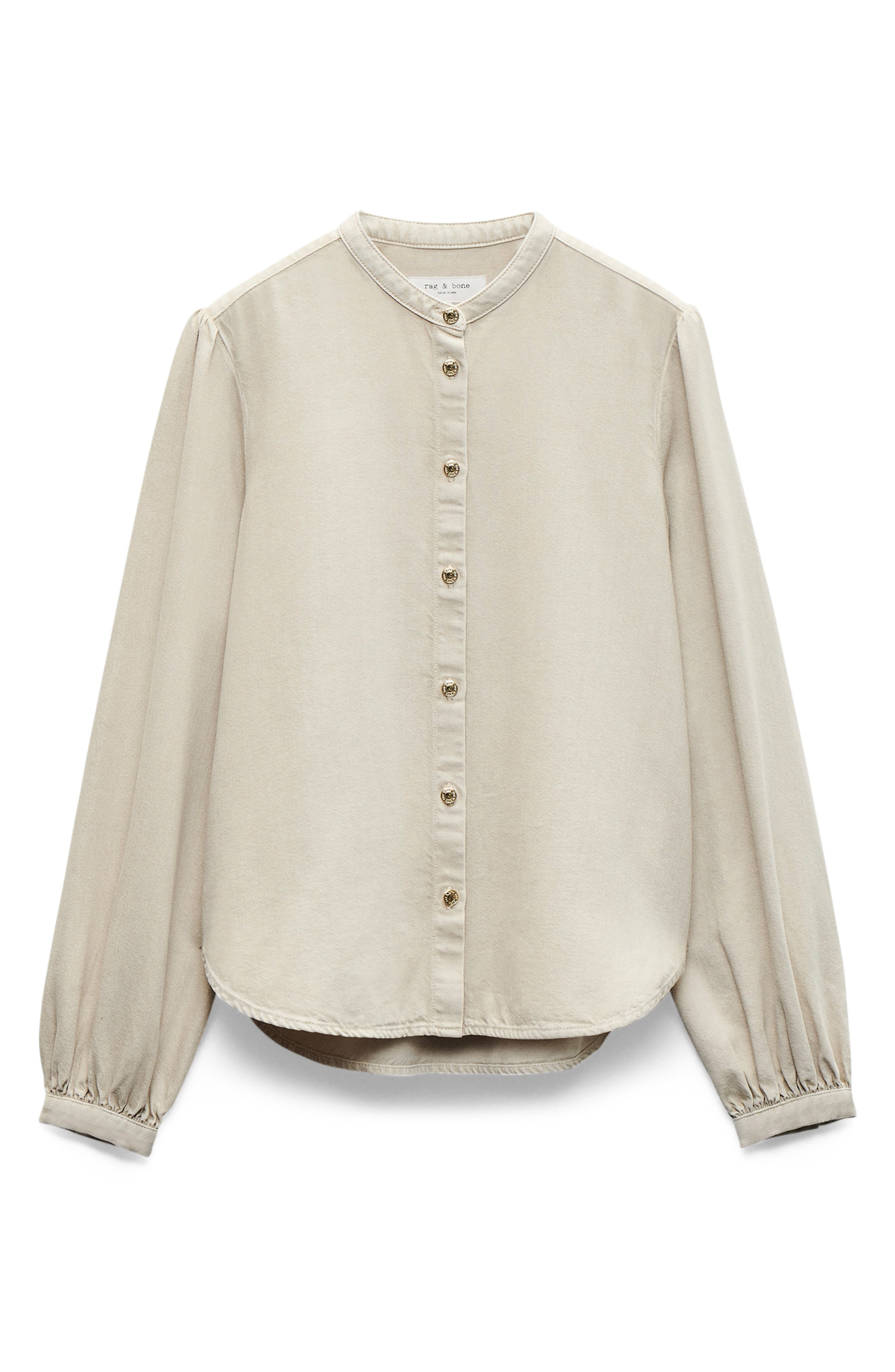 rag & bone Sandra Shirt in Sandstone at Nordstrom - 4