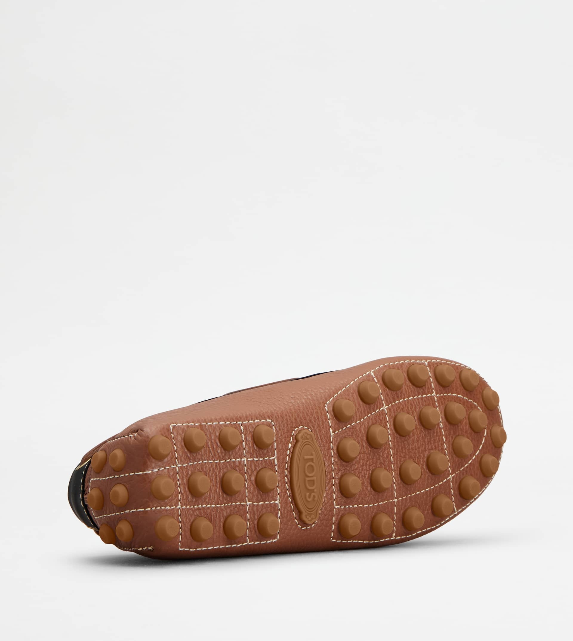 BOAT GOMMINO BUBBLE IN LEATHER - BROWN, BLACK - 4