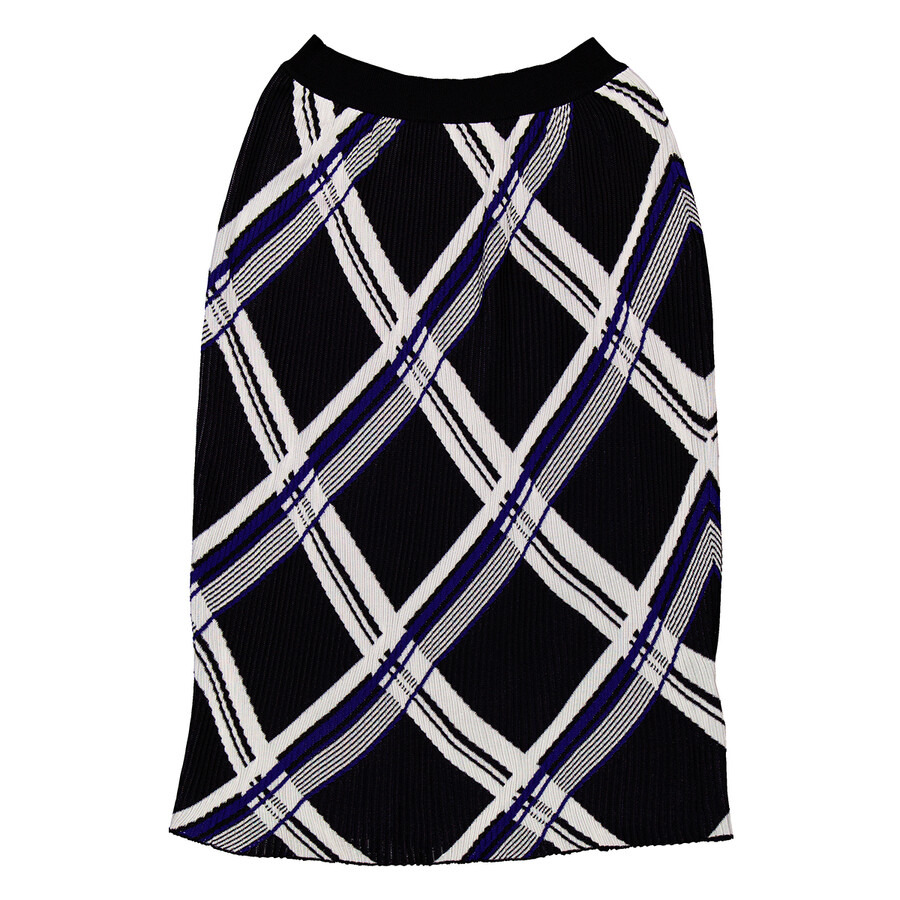 Burberry Checked Silk Skirt - 5