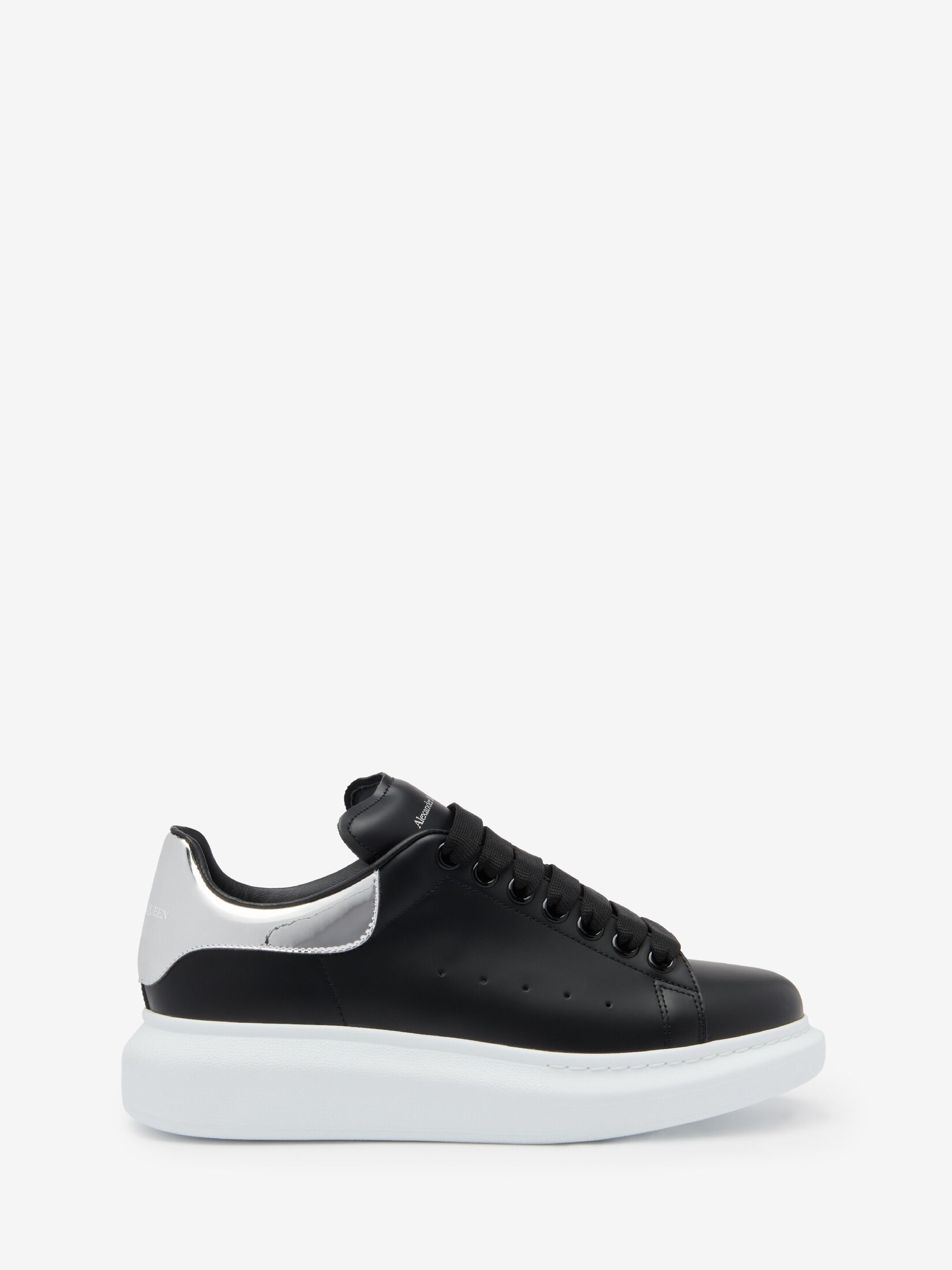 Women's Oversized Sneaker in Black/silver - 1