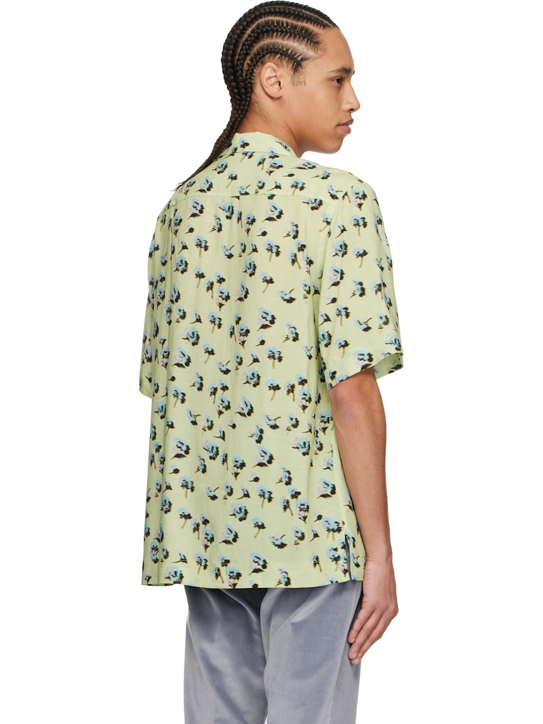 Green Short Sleeve Regular Fit Shirt - 3