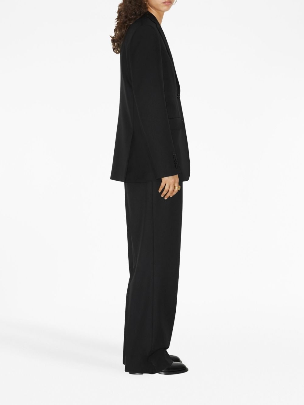 wide-leg wool trousers - 3